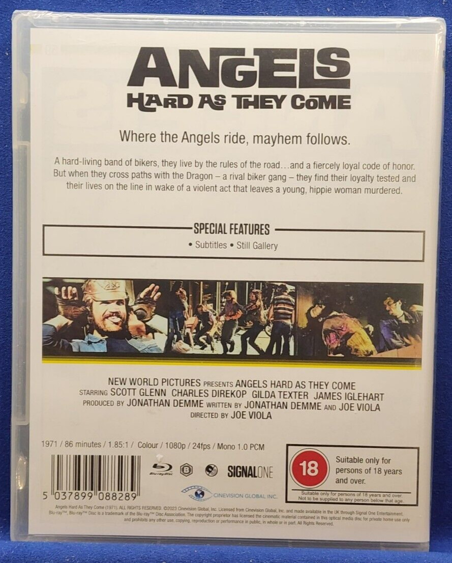Angels Hard As They Come (Blu-ray, 1971, SignalOne #59) Scott Glenn, Gary Busey