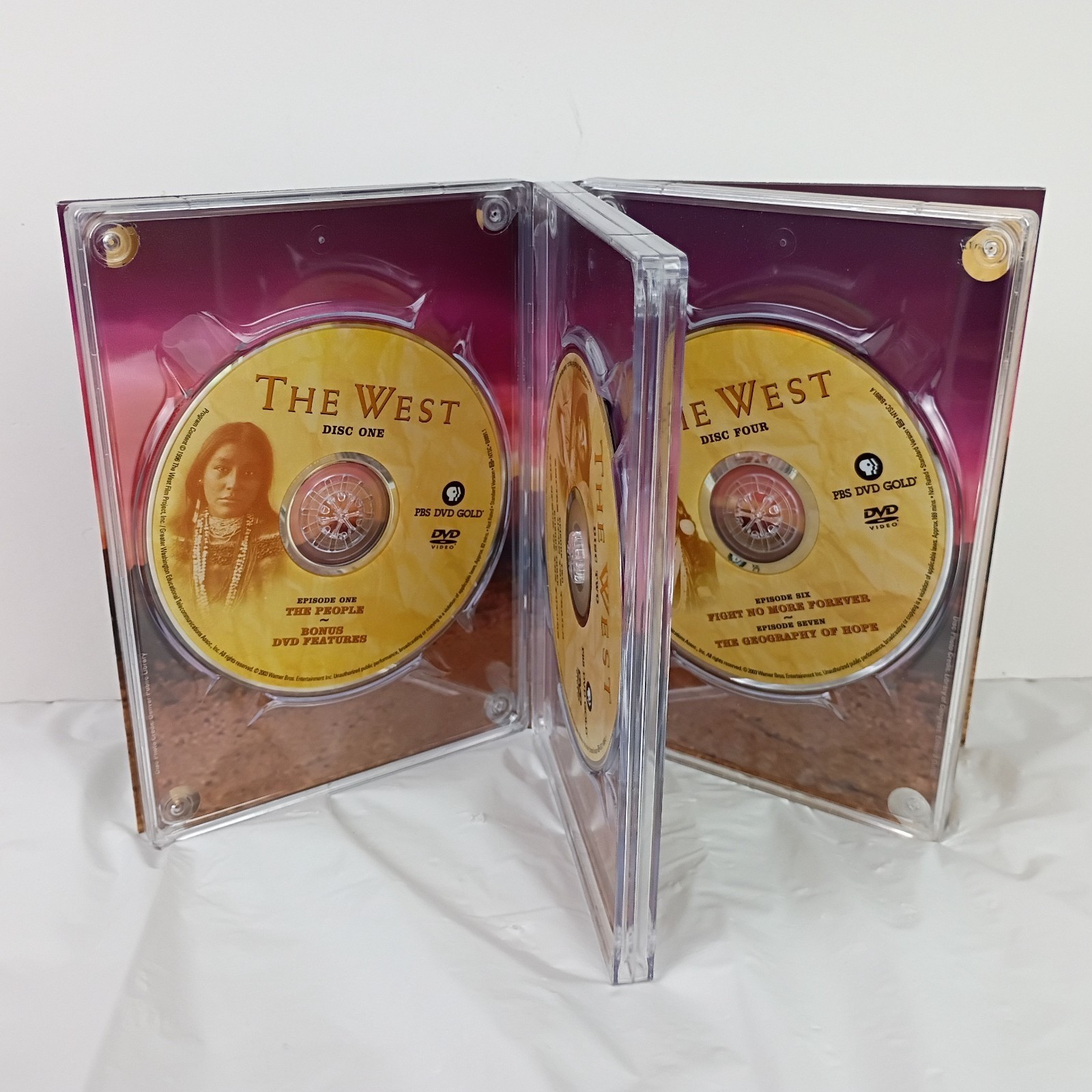 Ken Burns Presents The West (5 Disc DVD, 2003) Documentary Peter Coyote Narrator