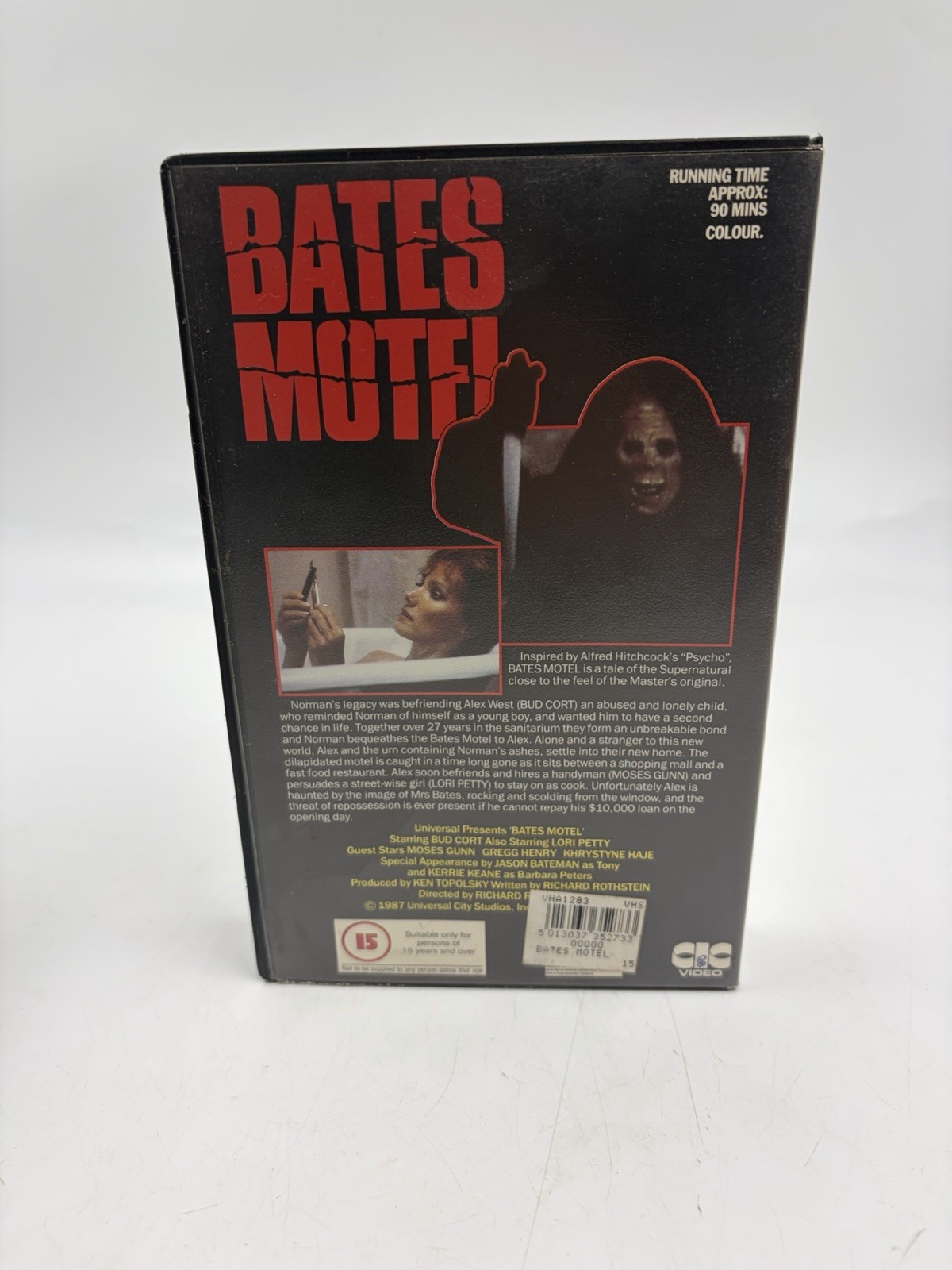 BATES MOTEL VHS CIC Video Pre Cert Big Box Ex Rental PAL UK Horror