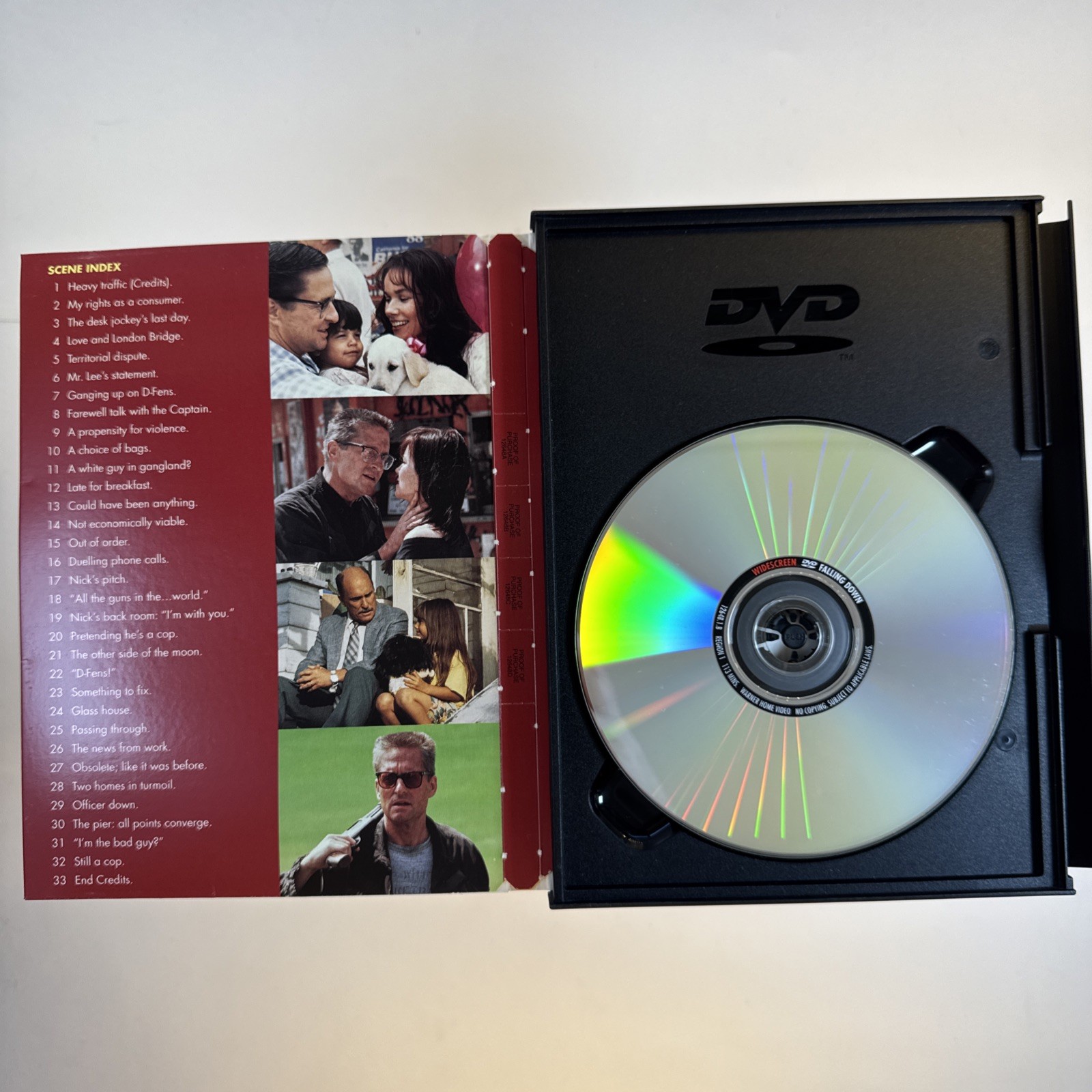 FALLING DOWN (1993) DVD Standard And Widescreen MICHAEL DOUGLAS VERY GOOD