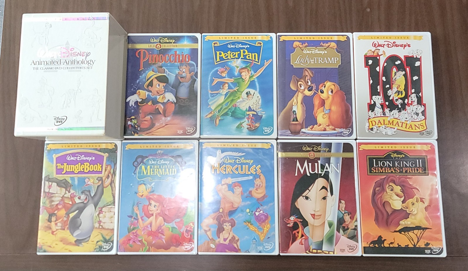 Walt Disney Animated Anthology Classic DVD Collector’s Set 9 DVD Limited Issue