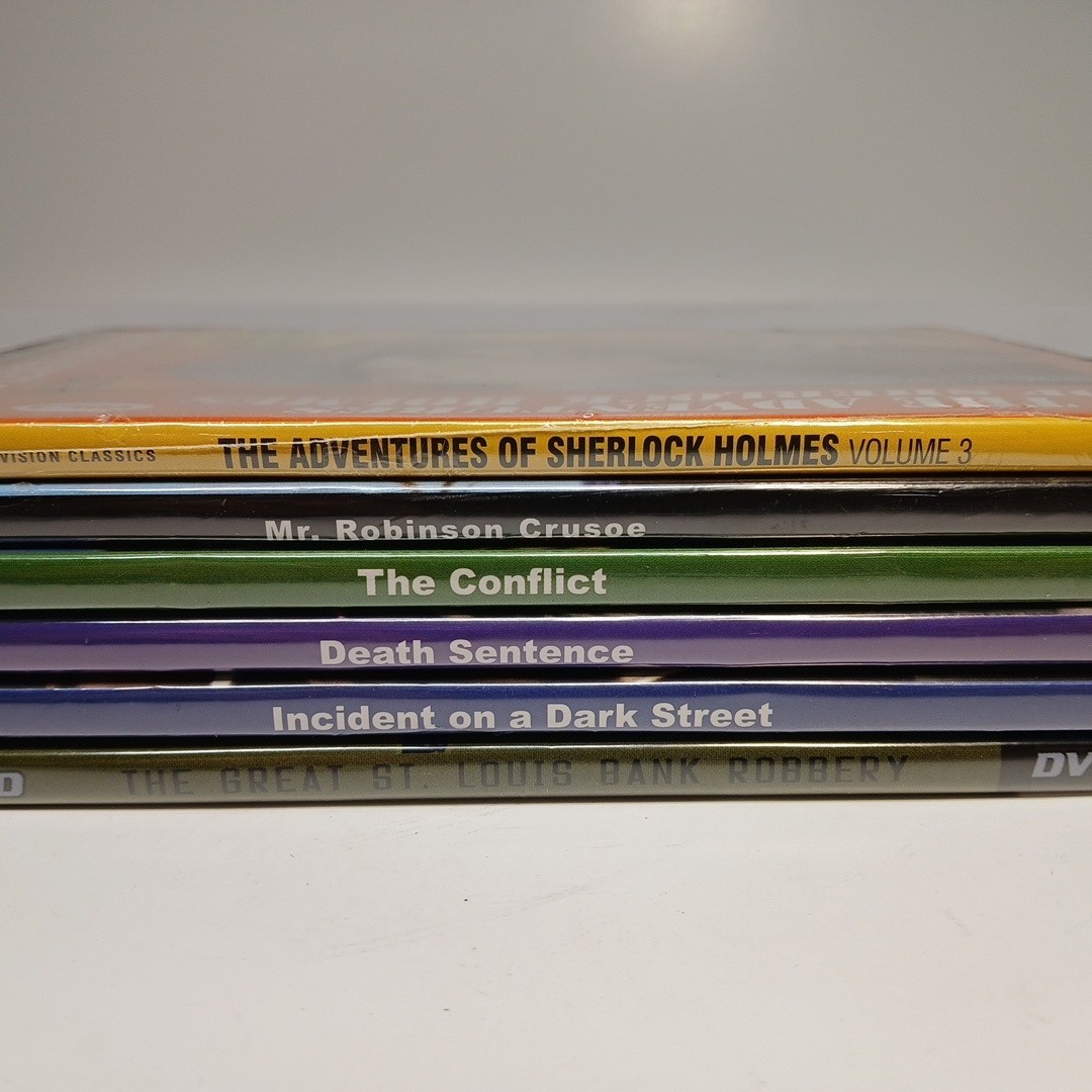 Mystery DVD Lot of 6 Sherlock Holmes McQueen Drama Classics Slim Case NEW SEALED