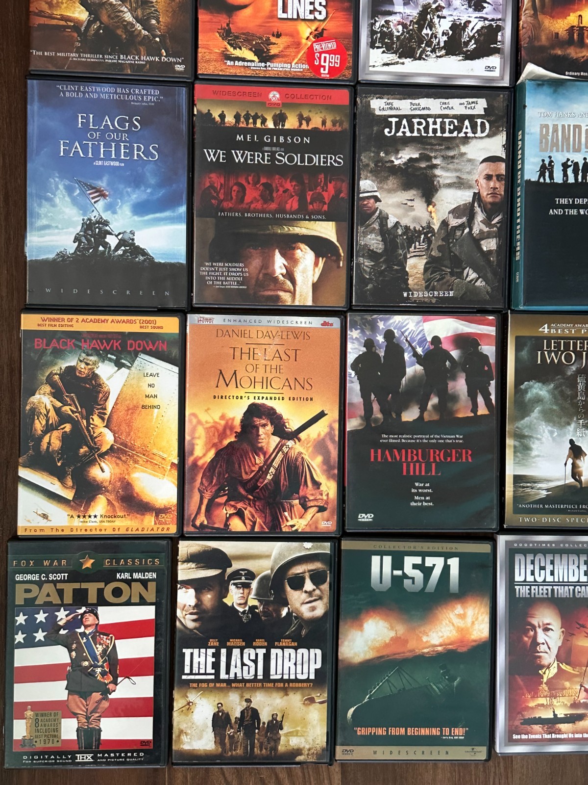 25 War Movies on DVD Lot Military War Classics Bundle Includes Documentaries