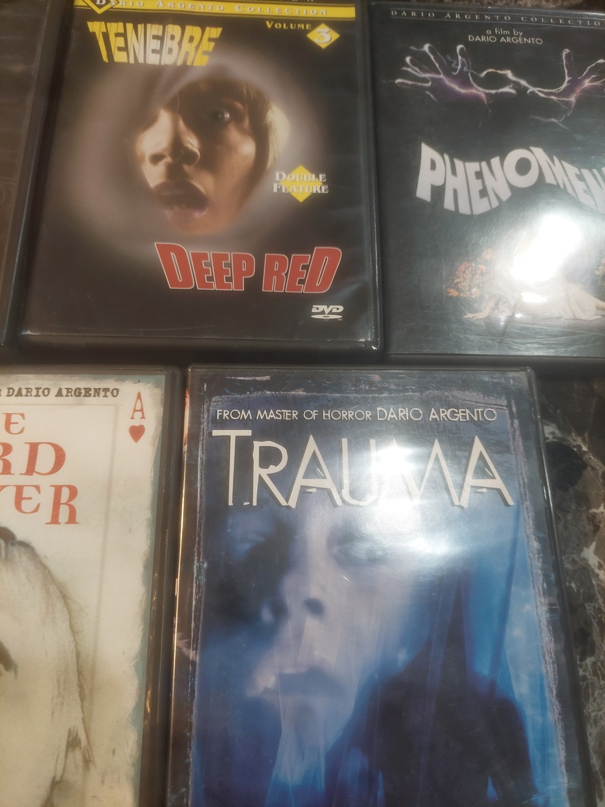 Dario Argento Movies Lot of 6 Anchor Bay DVD’s Good Condition