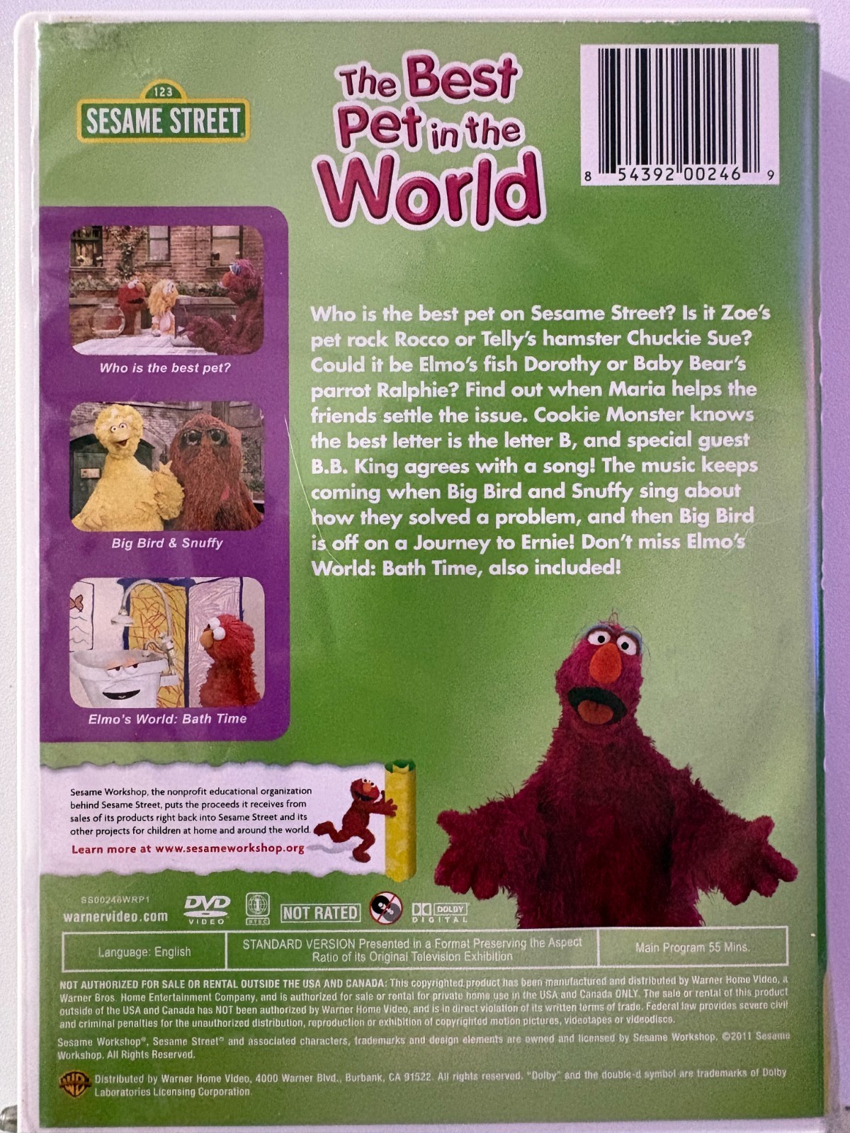 Sesame Street TV Favorites: The Best Pet in the World Elmo Cookie Monster