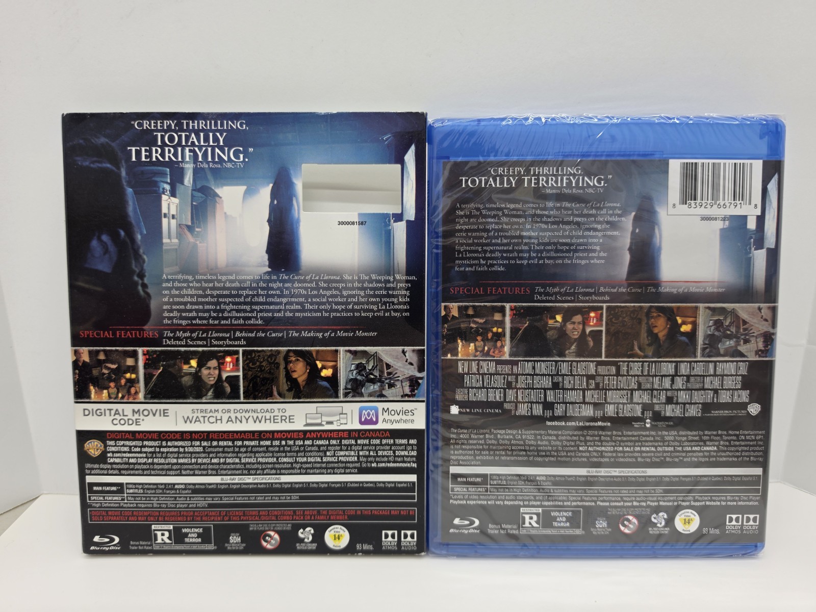 The Curse of La Llorona 2019 Blu-ray DVD Linda Cardellini New (Code Expired)
