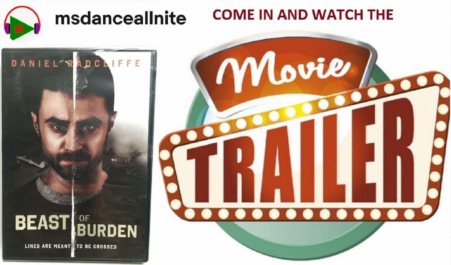 Beast of Burden (DVD,2018,Widescreen) Daniel Radcliffe,Brand New Factory Sealed!