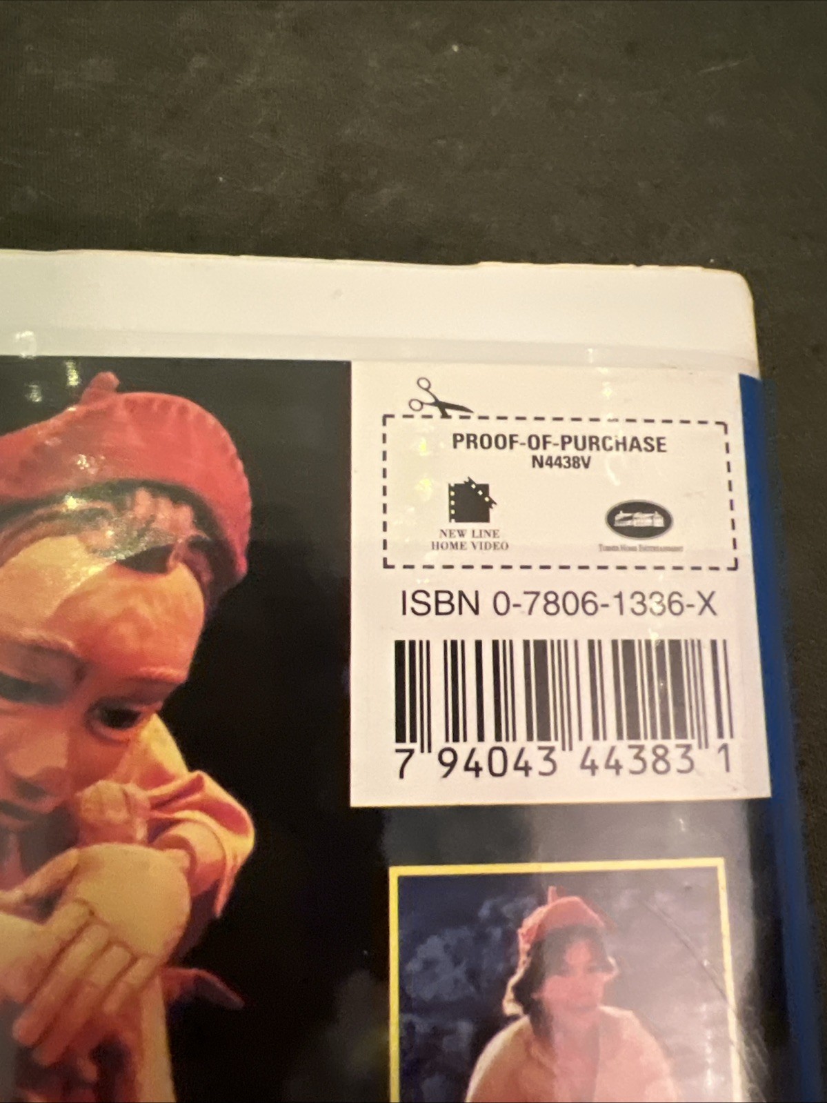 The Adventures of Pinocchio VHS tape hologram cover, Martin Landau Clamshell ￼