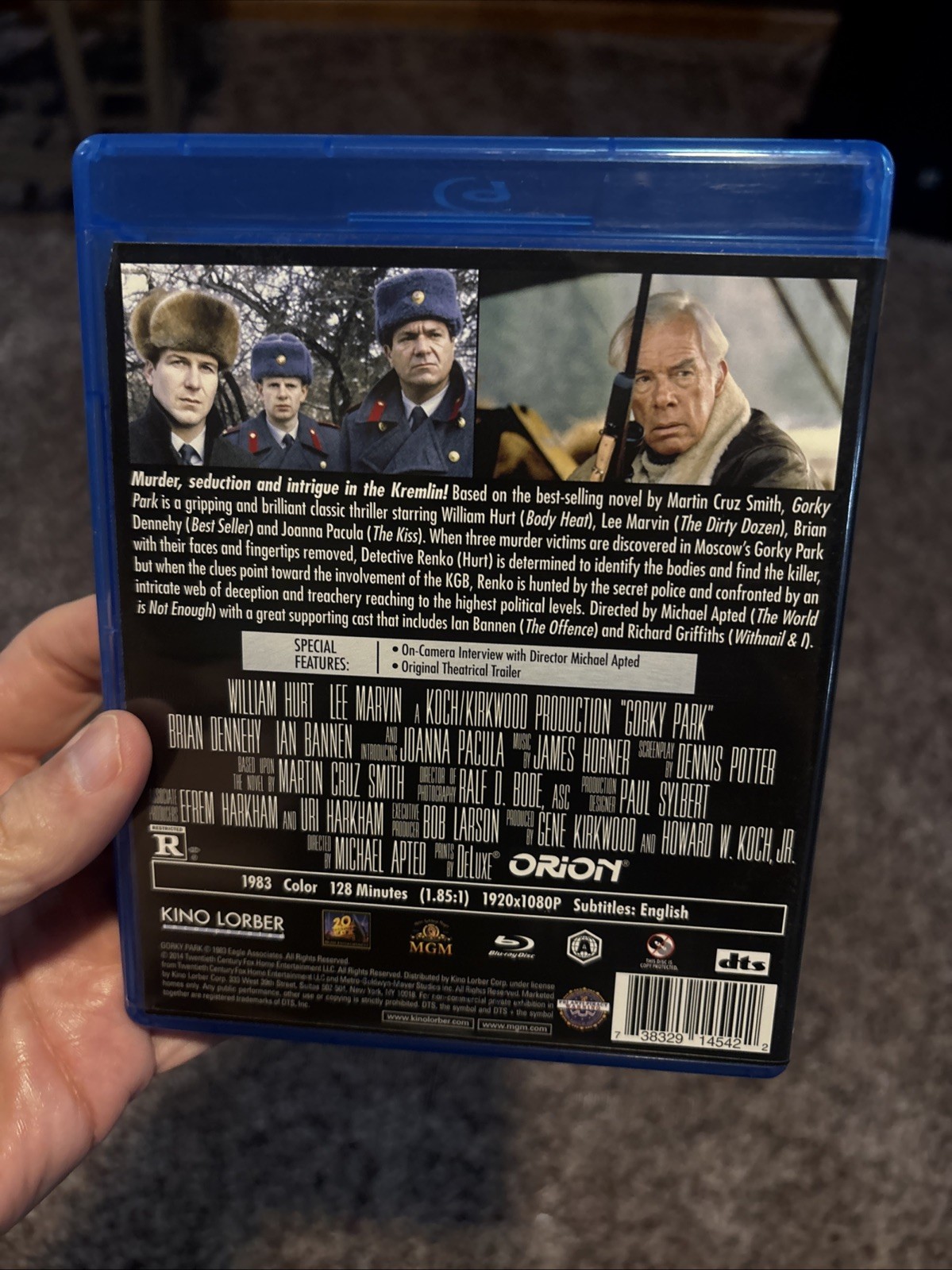 Gorky Park (Blu-ray, 1983) Kino Lorber. William Hurt, Lee Marvin, Michael Apted