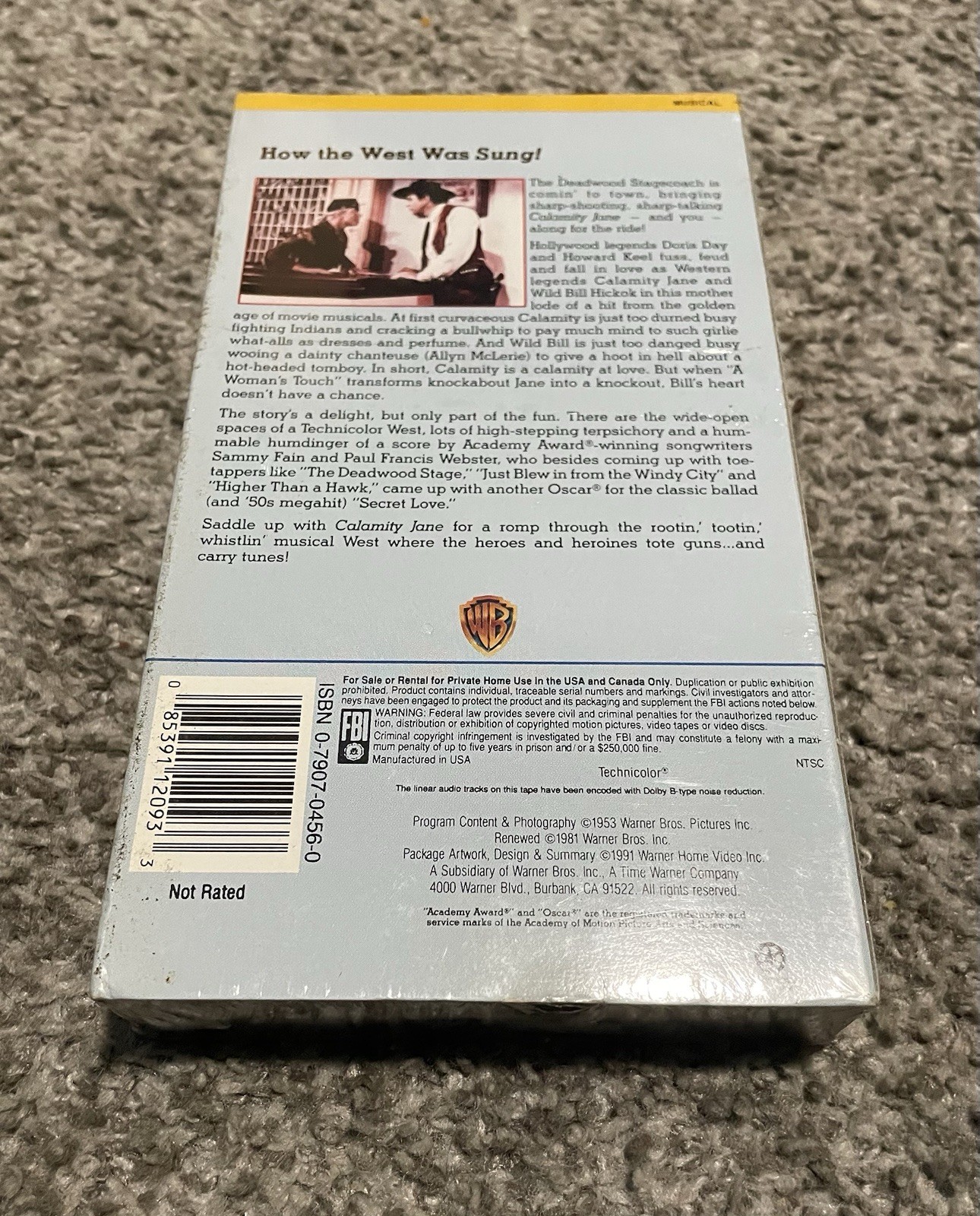 CALAMITY JANE / VHS TAPE/ 1996 / DORIS DAY & HOWARD KEEL / NEW! FACTORY SEALED