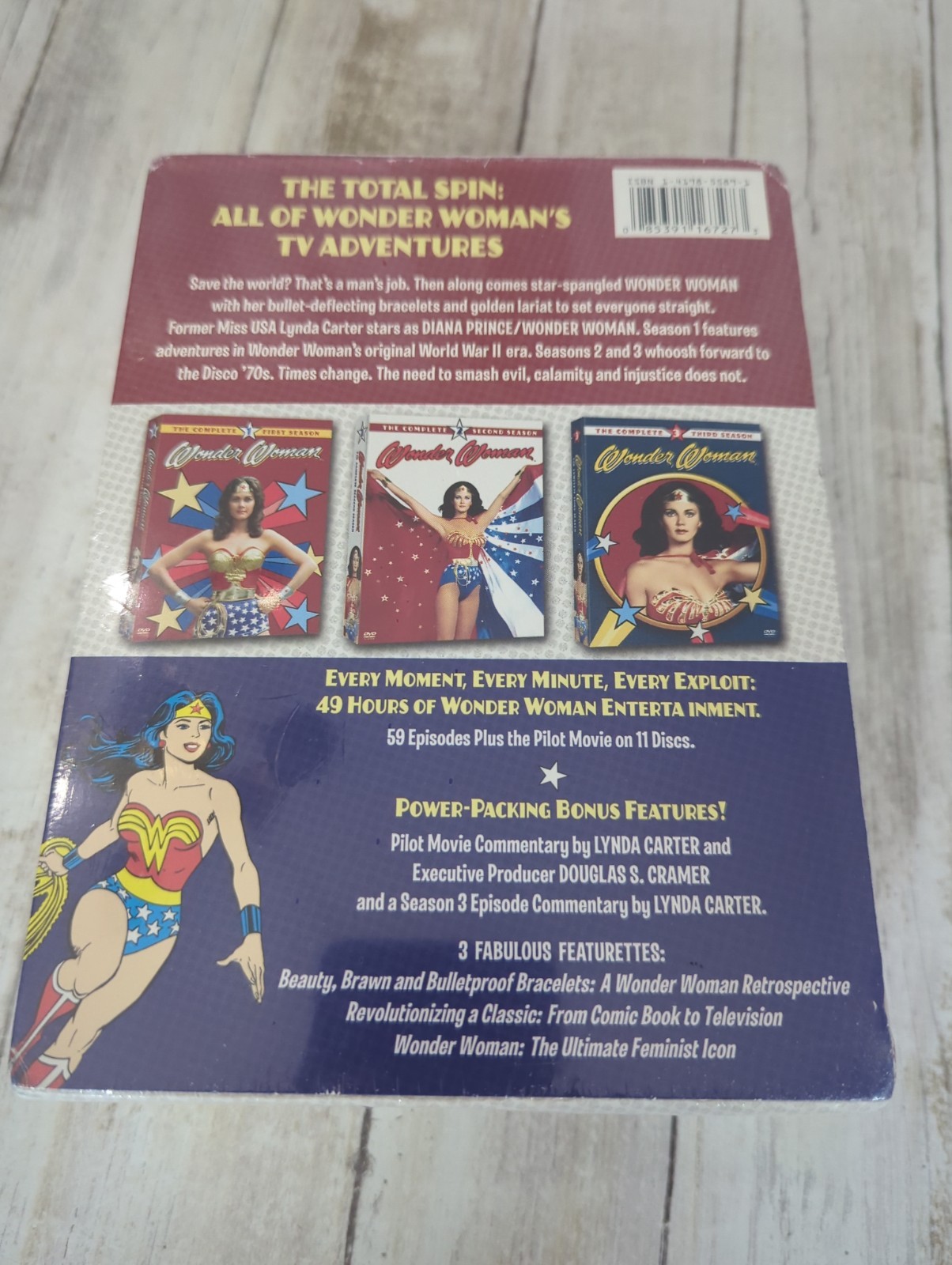 Wonder Woman Complete Collection DVD Box Set TV Series Lynda Carter 49 Hours