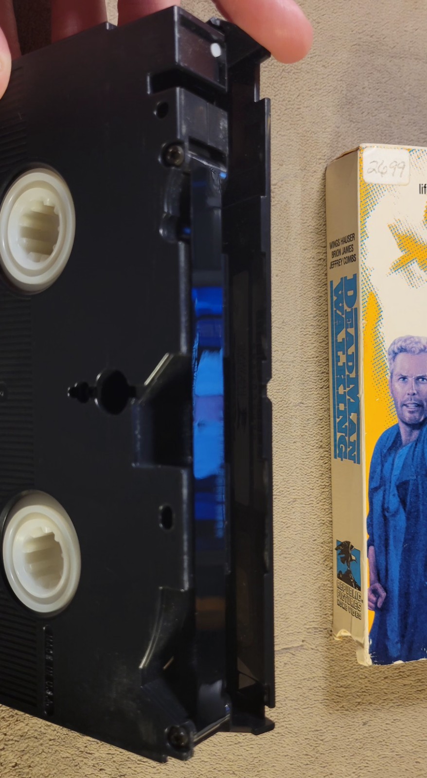 Dead Man Walking VHS 1988 Republic Pictures Wings Hauser Jeffrey Combs Rare