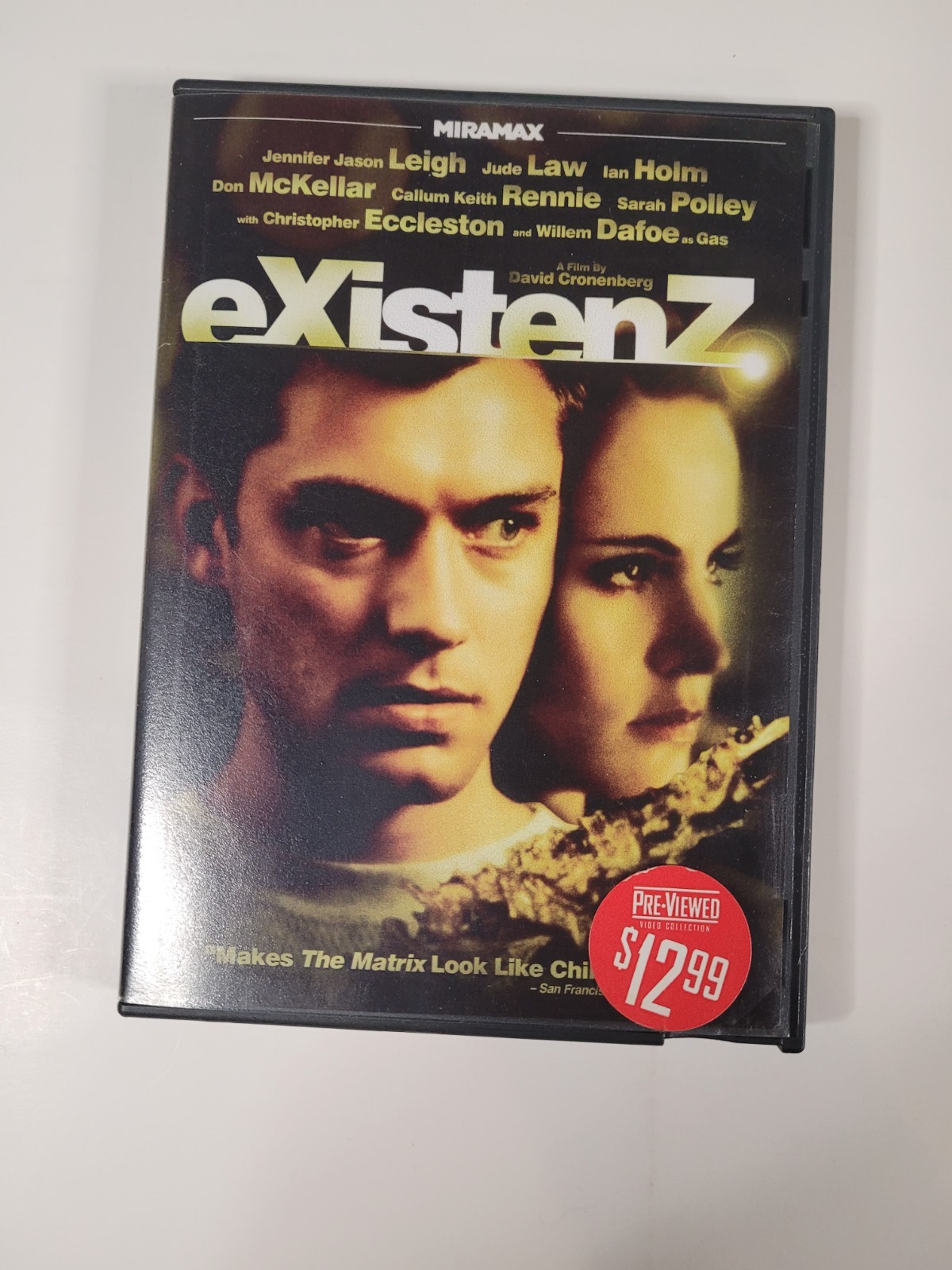 eXistenZ DVD David Cronenberg Body Horror classic Rare Cover! 2011 ECHO BRIDGE