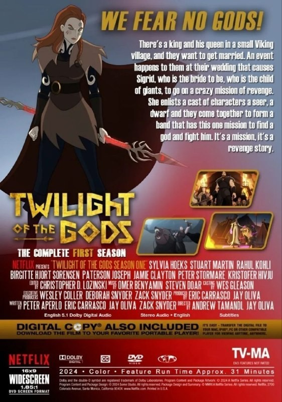 Twilight of the Gods Season 1 Complete Series DVD English Dubbed FREE SHIP