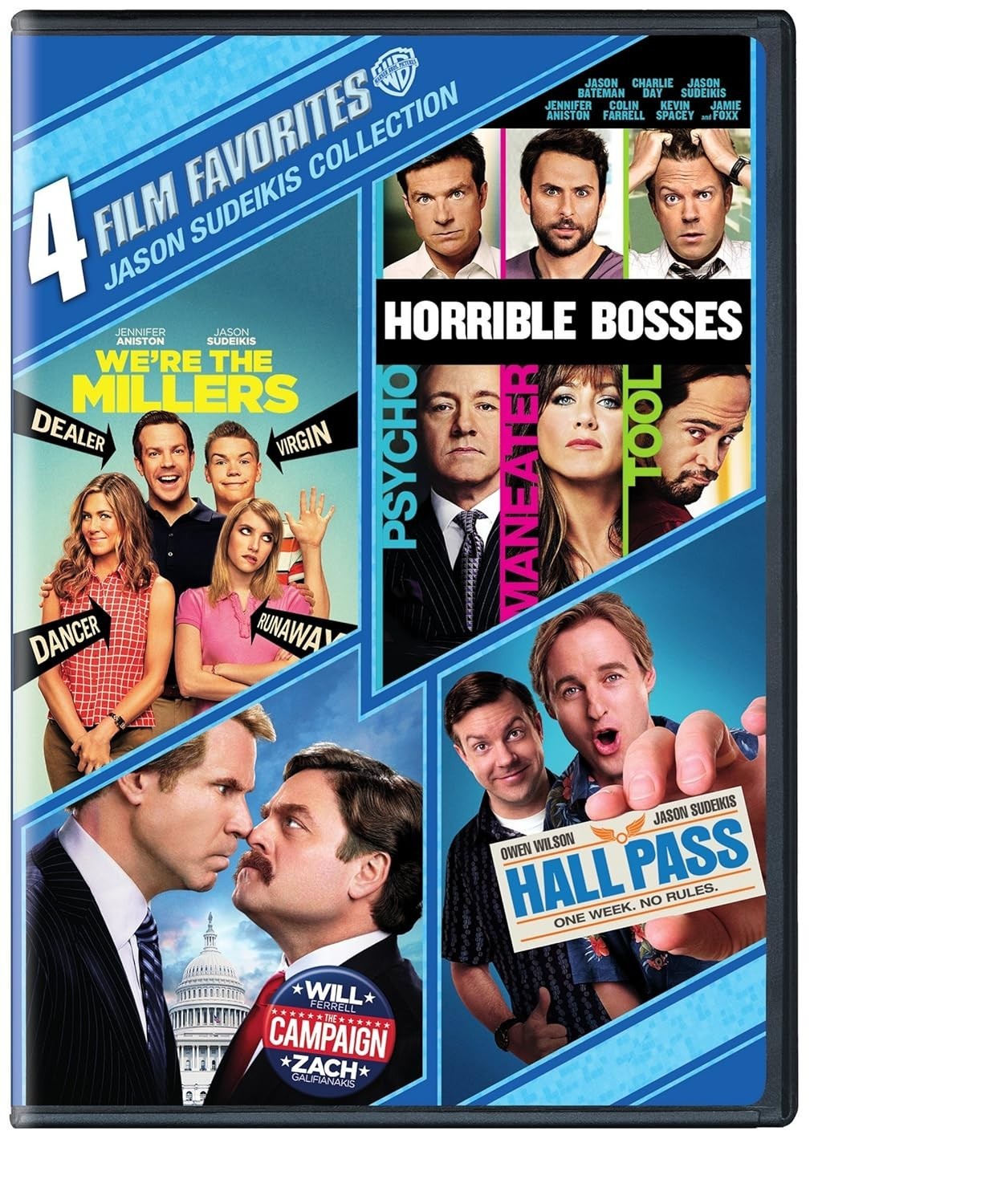 Jason Sudeikis 4 Film Favorites DVD (2017) Horrible Bosses We’re The Millers New