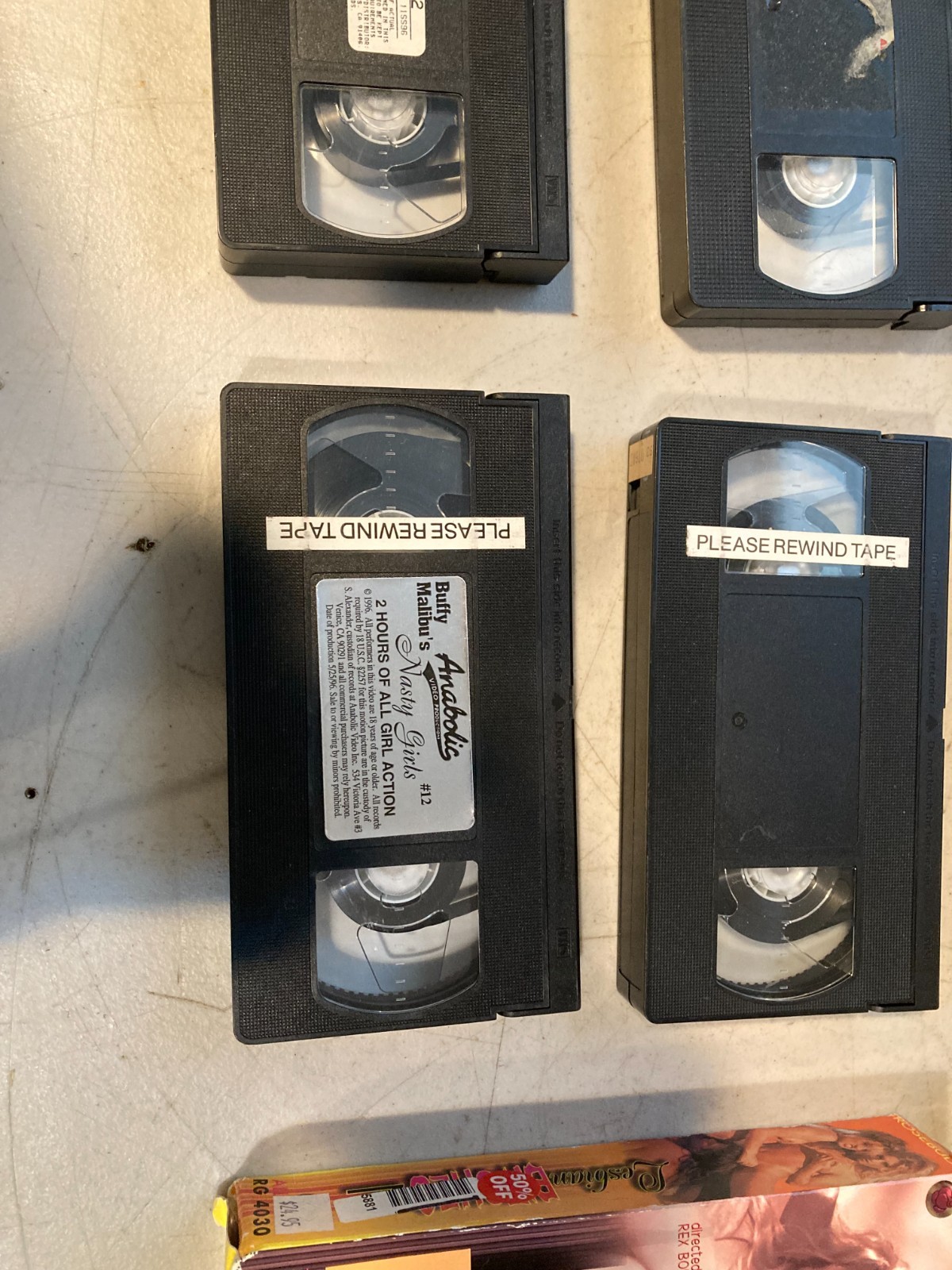 Lot of 11 Vintage Adult VHS Video Tapes Mixed Titles