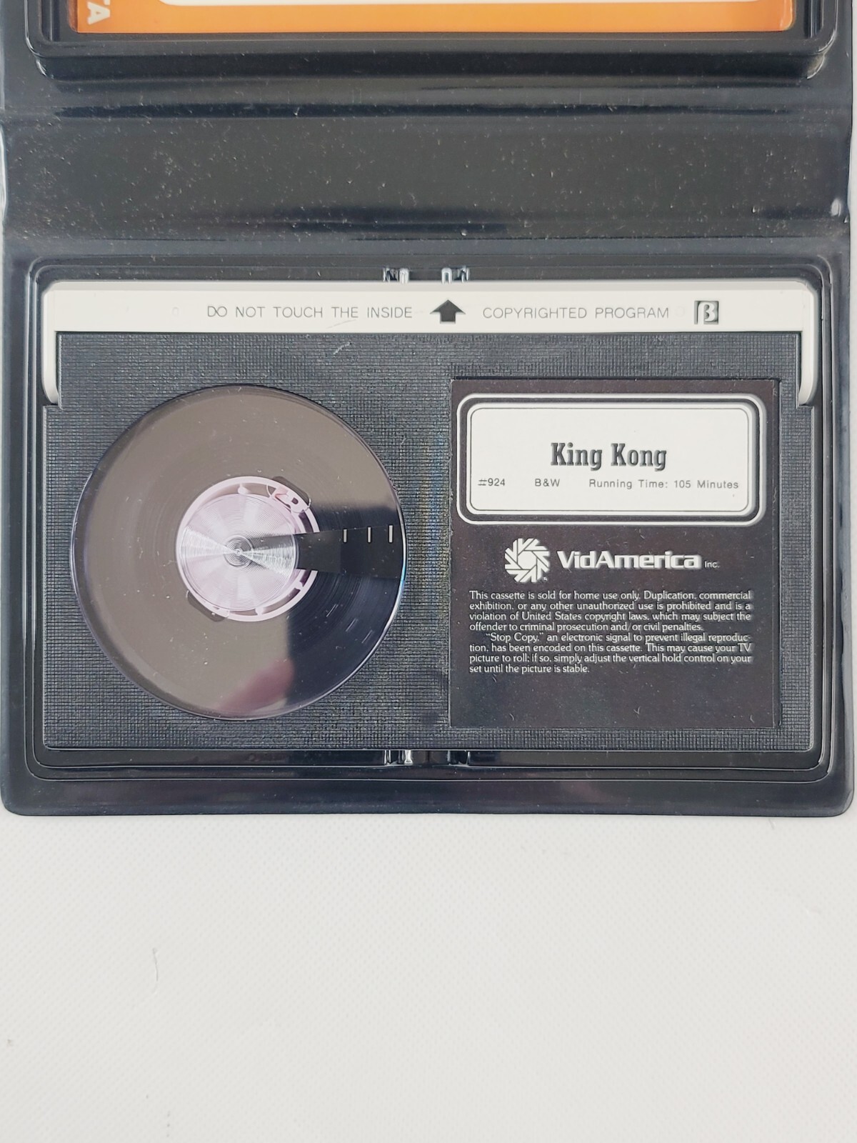 King Kong BETA 1983 VidAmerica Fay Wray / Bruce Cabot Beta (NOT VHS) Clamshell