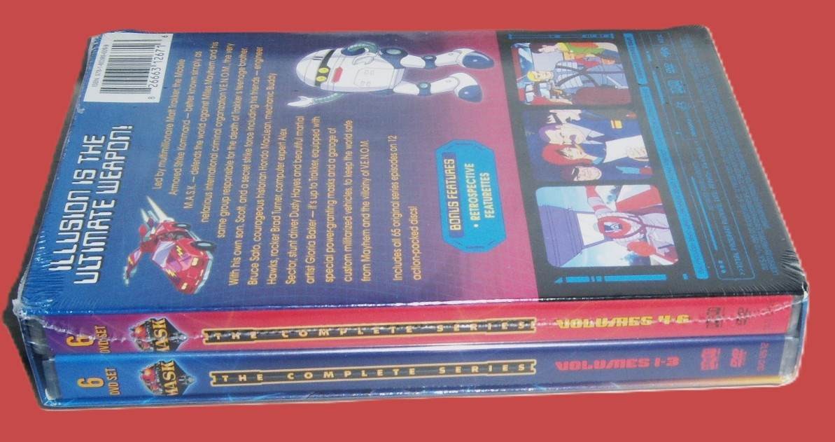 NEW RARE OOP SHOUT FACTORY MASK M.A.S.K. COMPLETE ANIMATED SERIES TV DVD 1985