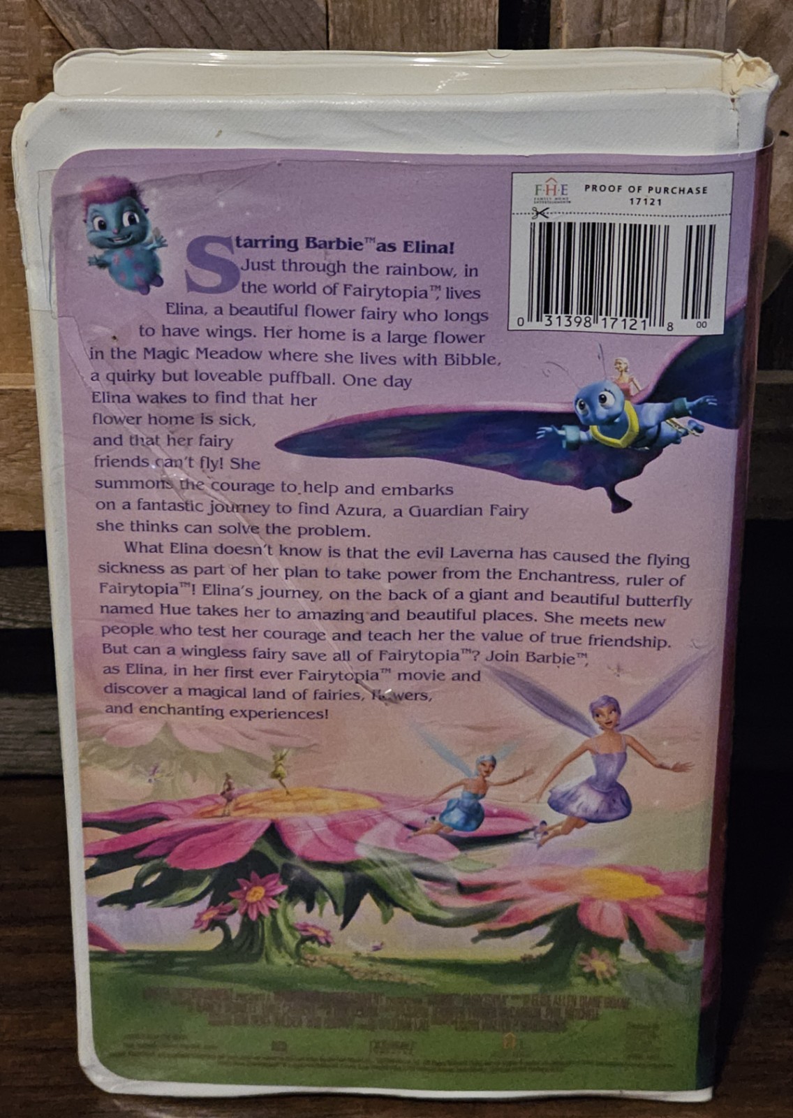 Barbie Fairytopia VHS 2005 Animation Mattel Entertainment TLC UNTESTED