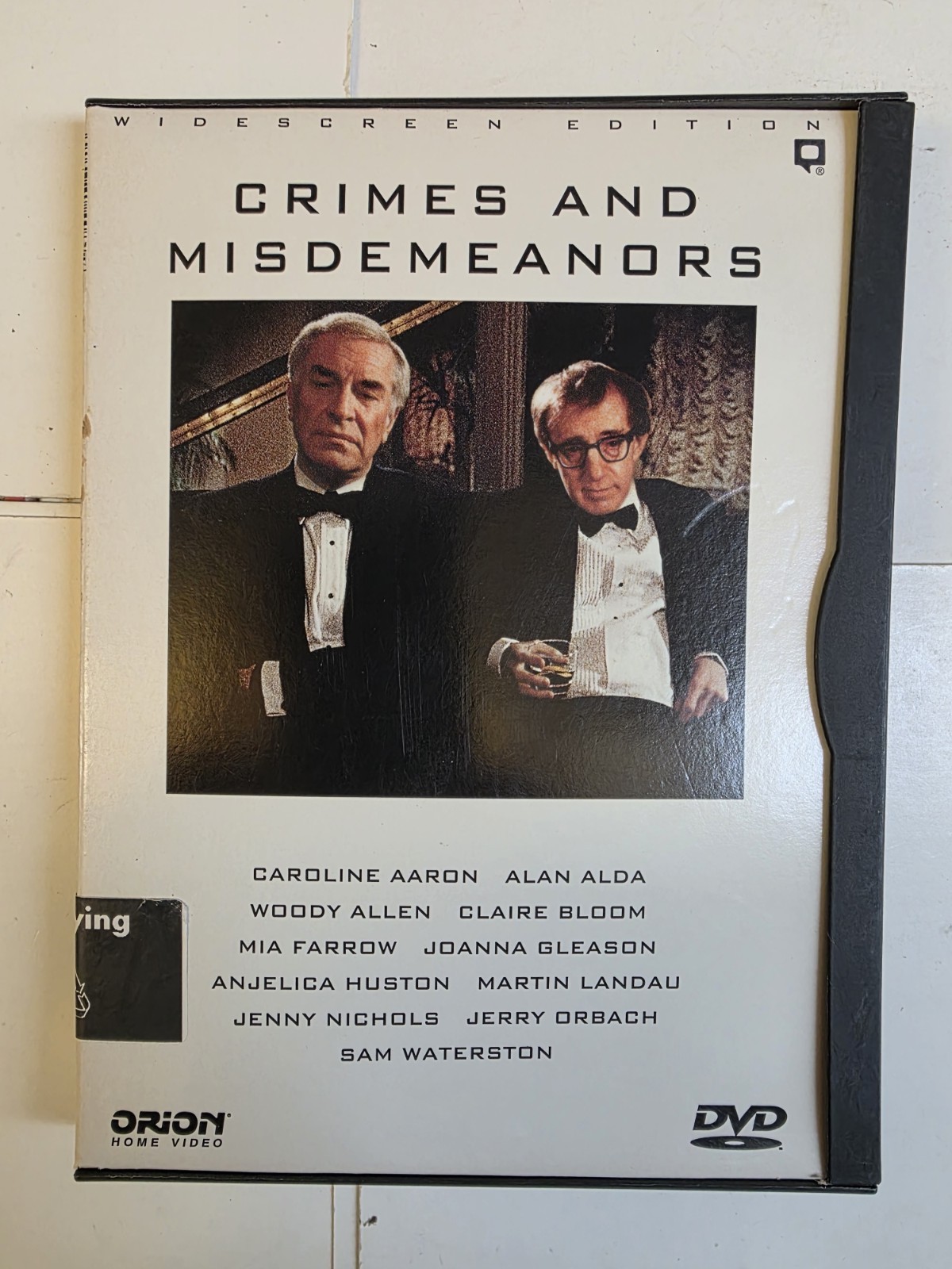 Crimes and Misdemeanors – WOODY ALLEN – MIA FARROW (DVD, 1998, SNAPCASE) A25