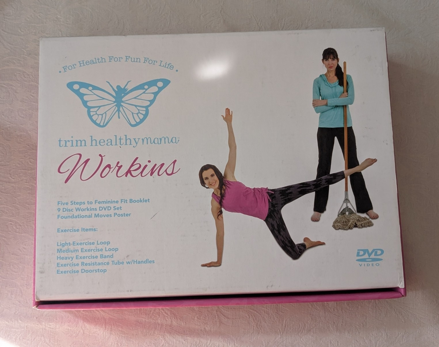 Trim Healthy Mama Workins DVD Box Set Workout Program w/ Book Included
