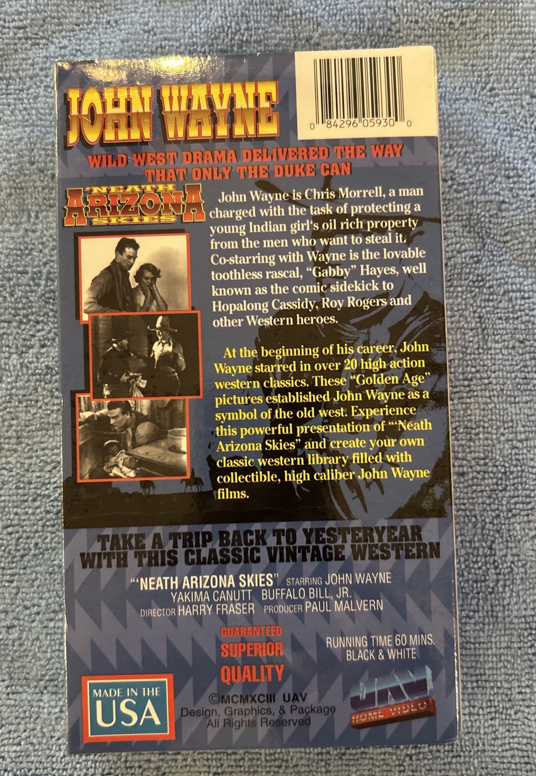 ‘Neath the Arizona Skies John Wayne VHS SEALED