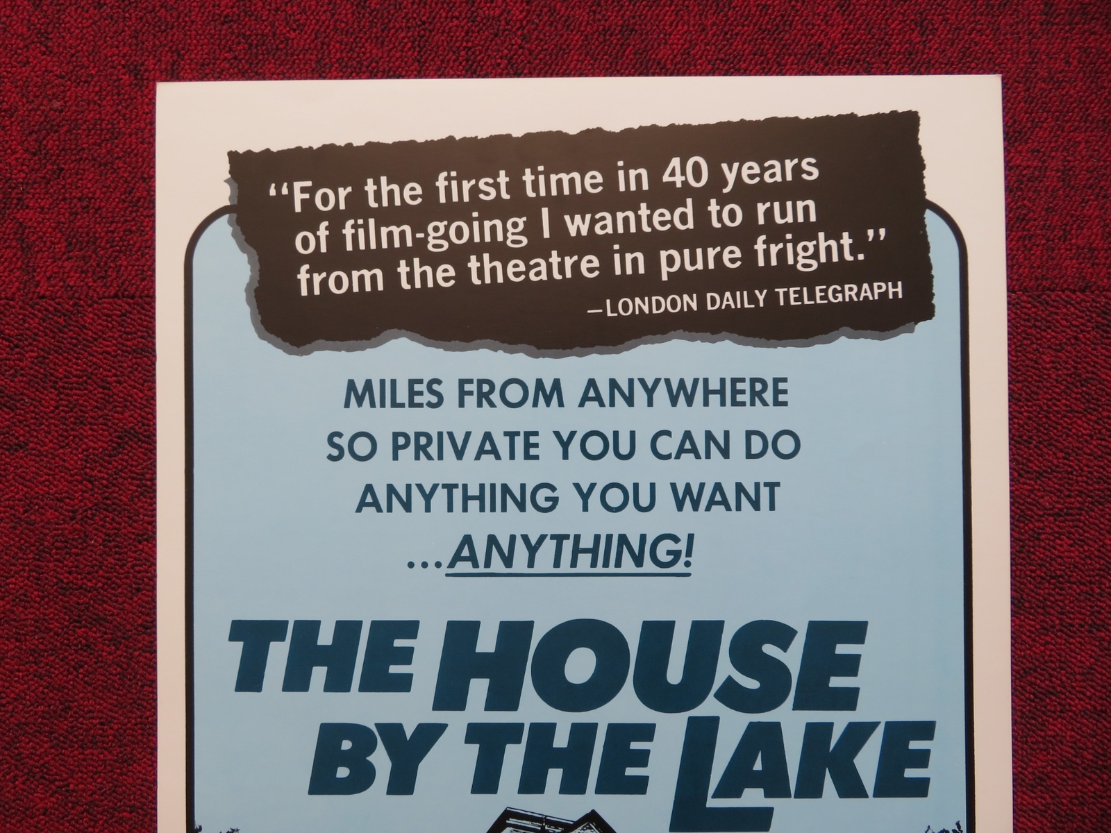 THE HOUSE BY THE LAKE US INSERT (14″x 36″) POSTER BRENDA VACCARO DON STROUD 1976