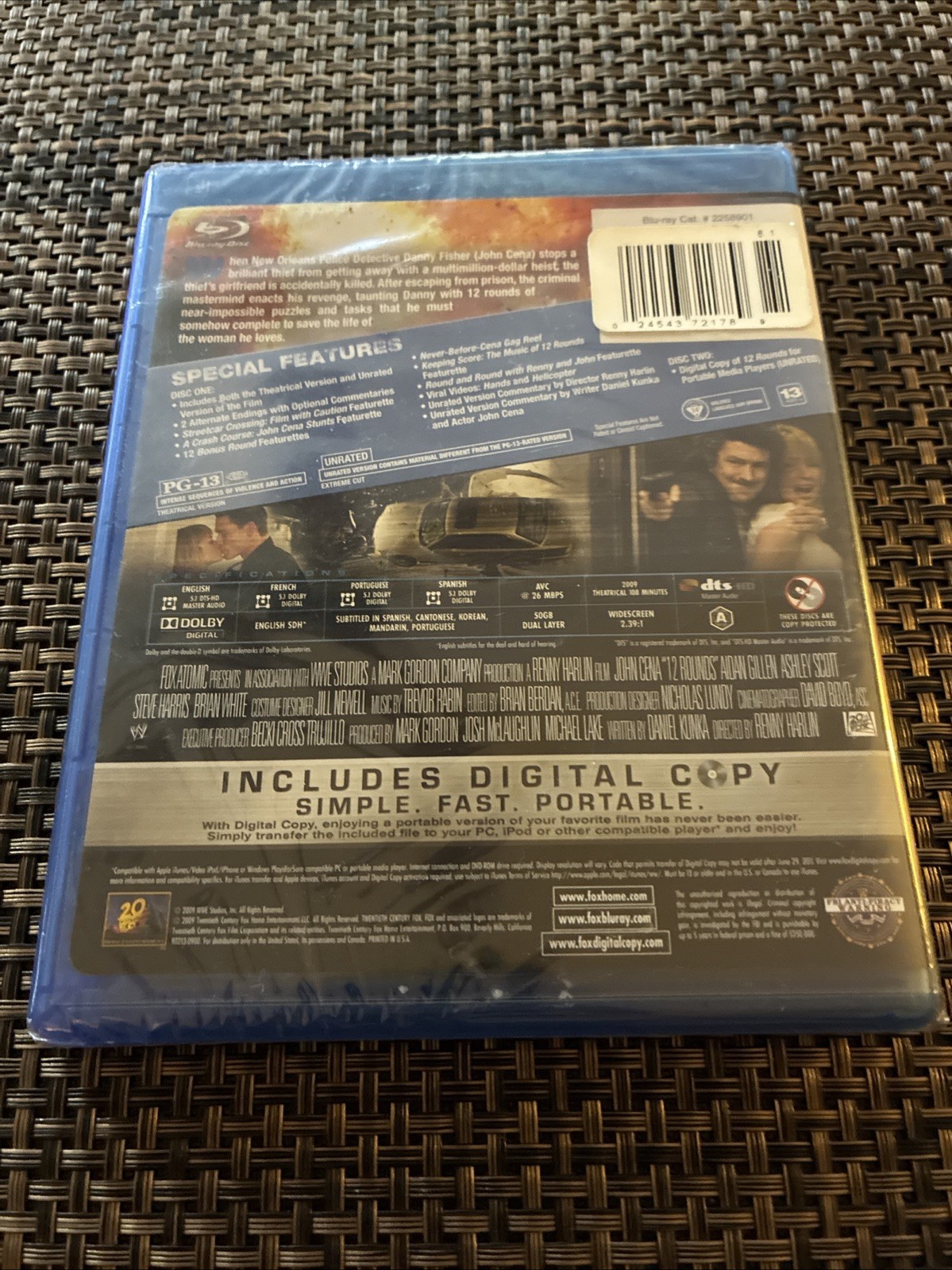 12 Rounds (Blu-Ray, 2009, 20th Century Fox) Extreme Cut w/ Alternate Endings