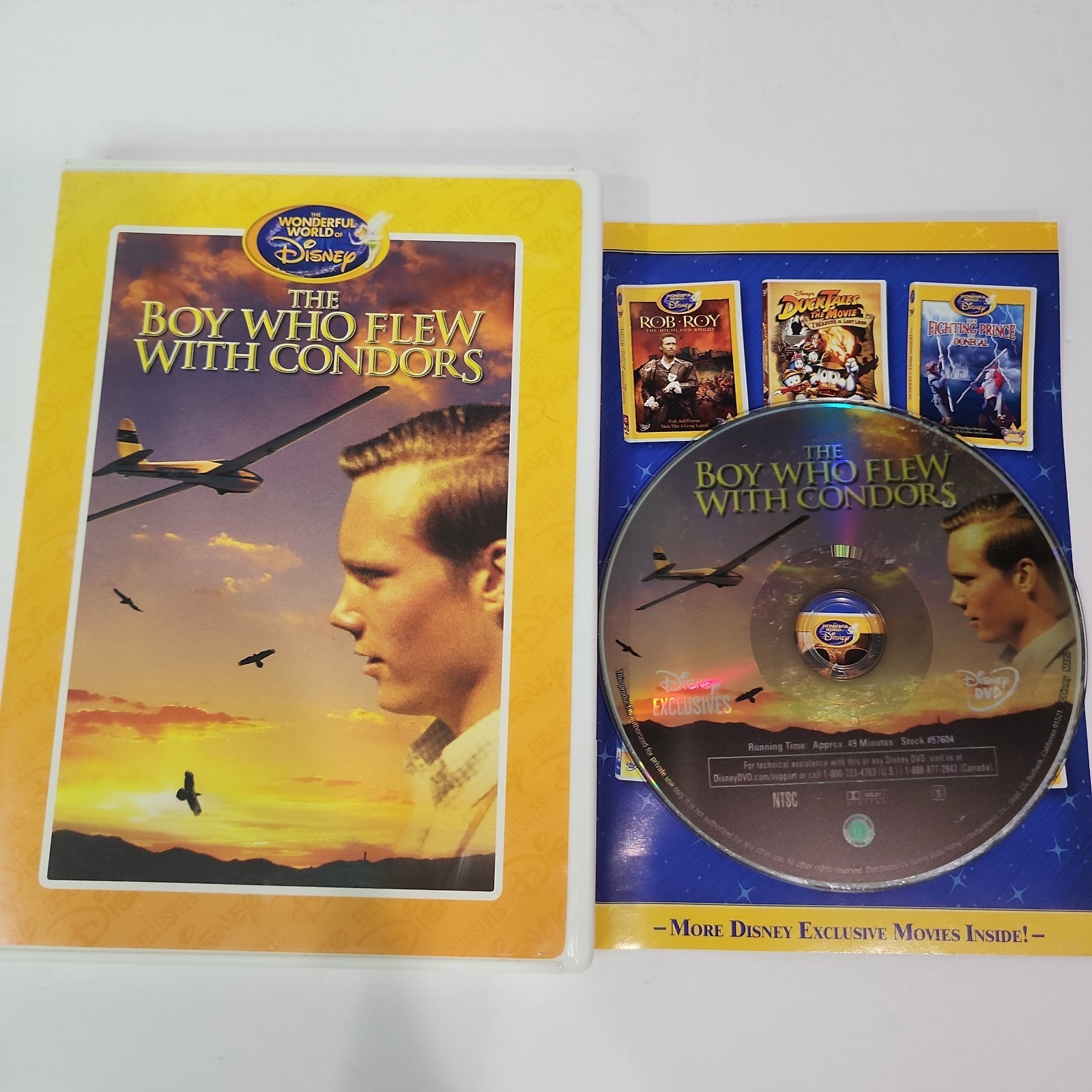 1967 Wonderful World Of Disney The Boy Who Flew With Condors DVD Disc Season 13