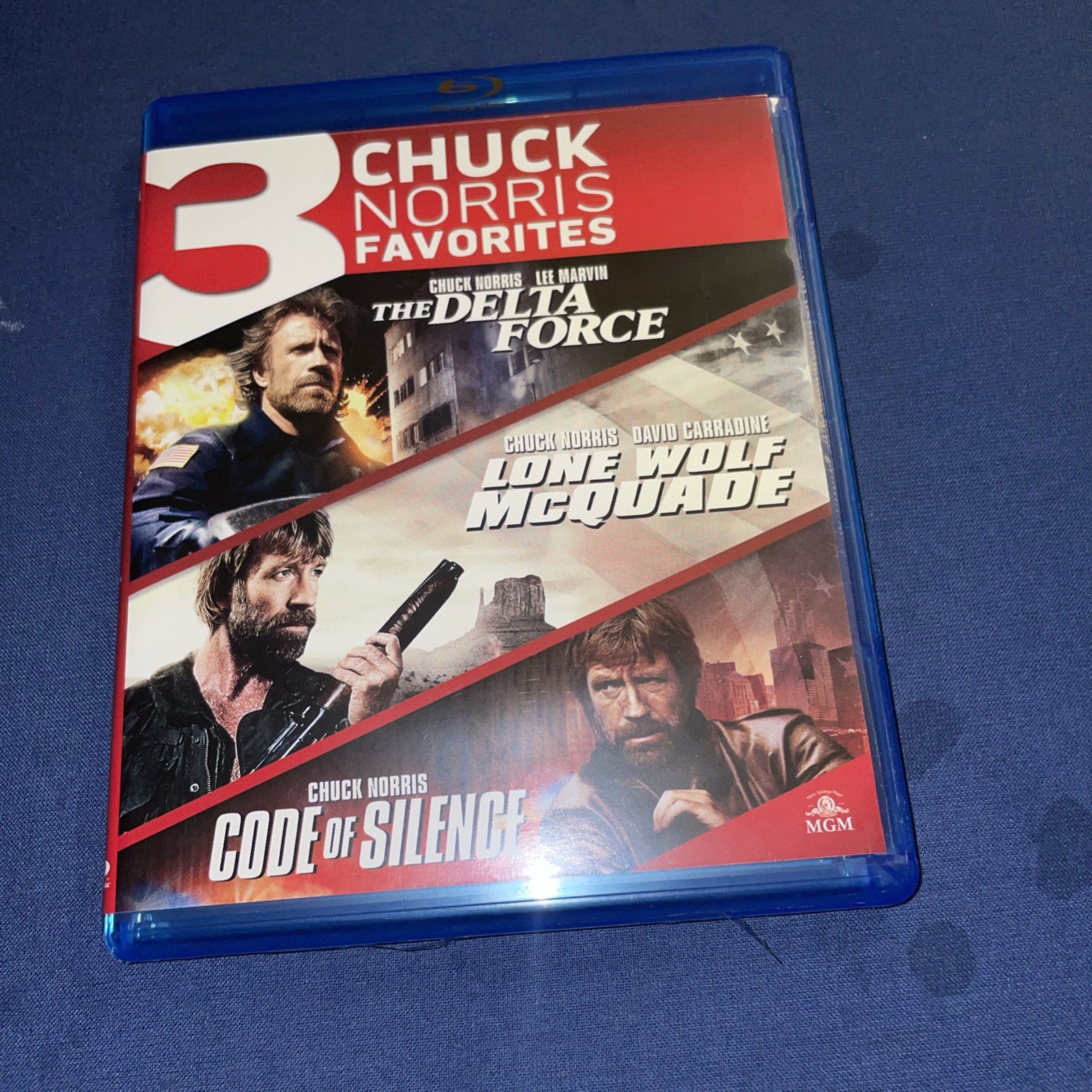 Chuck Norris Favorites: Delta Force, Lone Wolf Mcquade, Code Of Silence Blu Ray