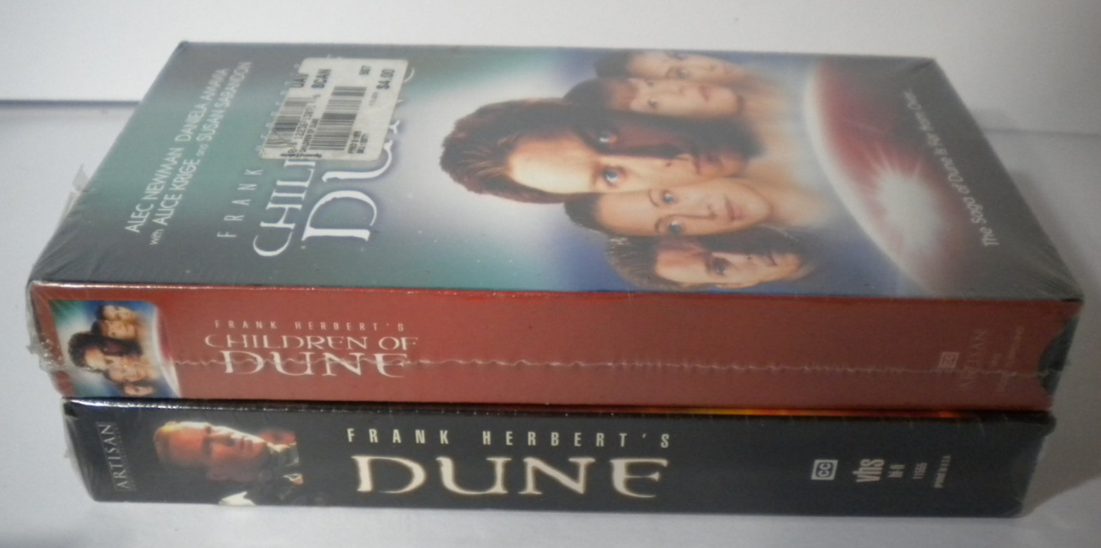 Lot of 2 Dune & Children of Dune (VHS) FACTORY SEALED NOS UNOPENED NEW