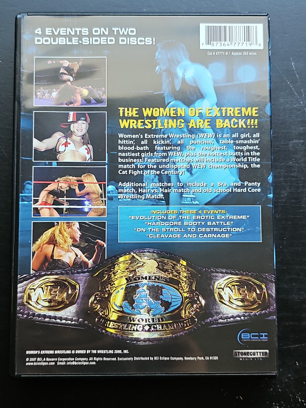W. E. W. Womens Extreme Wrestling – Vols. 13-16 (DVD, 2007, 2-Disc Set)