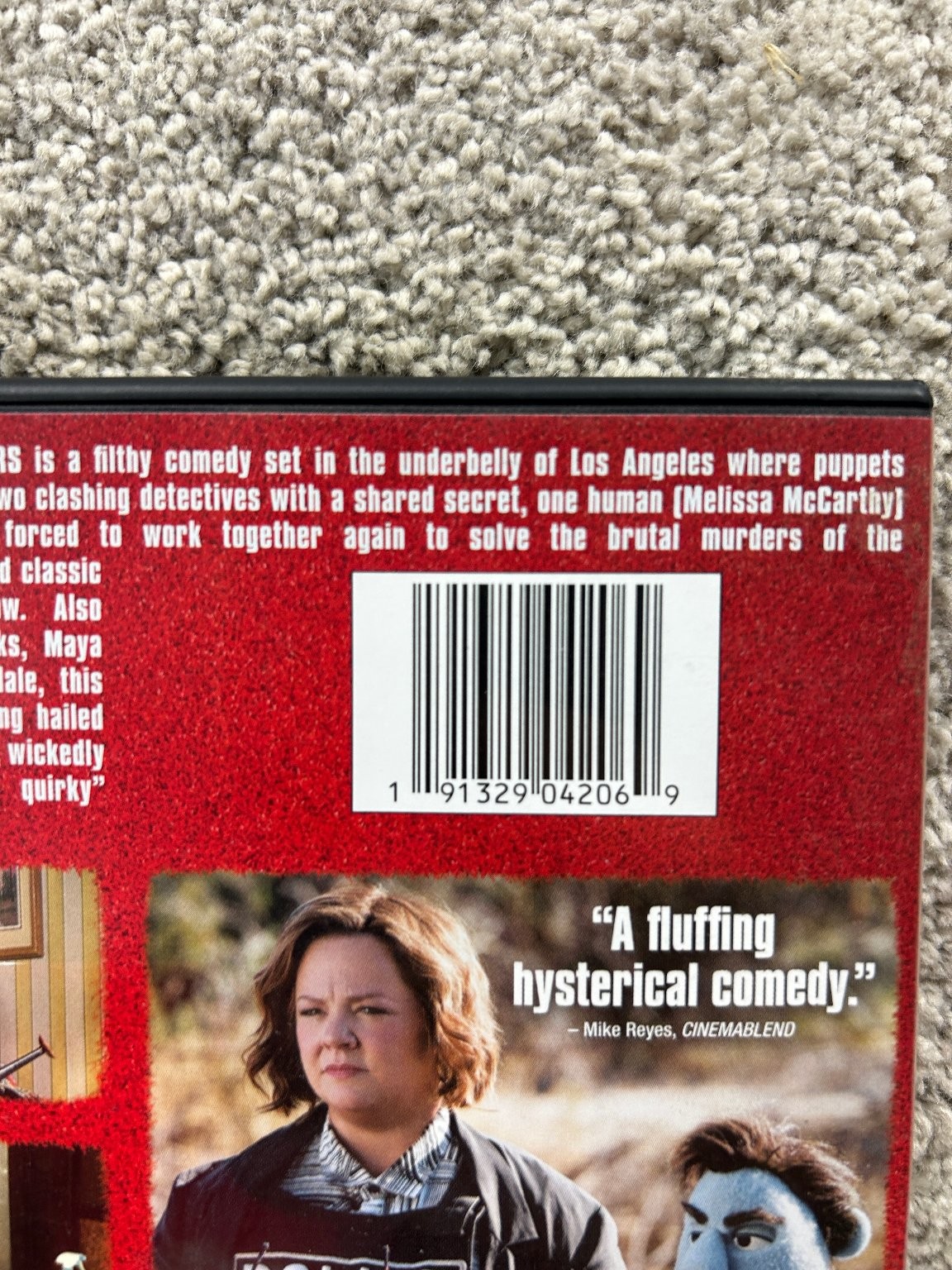 The Happytime Murders DVD (2018) Melissa McCarthy Brian Henson Comedy