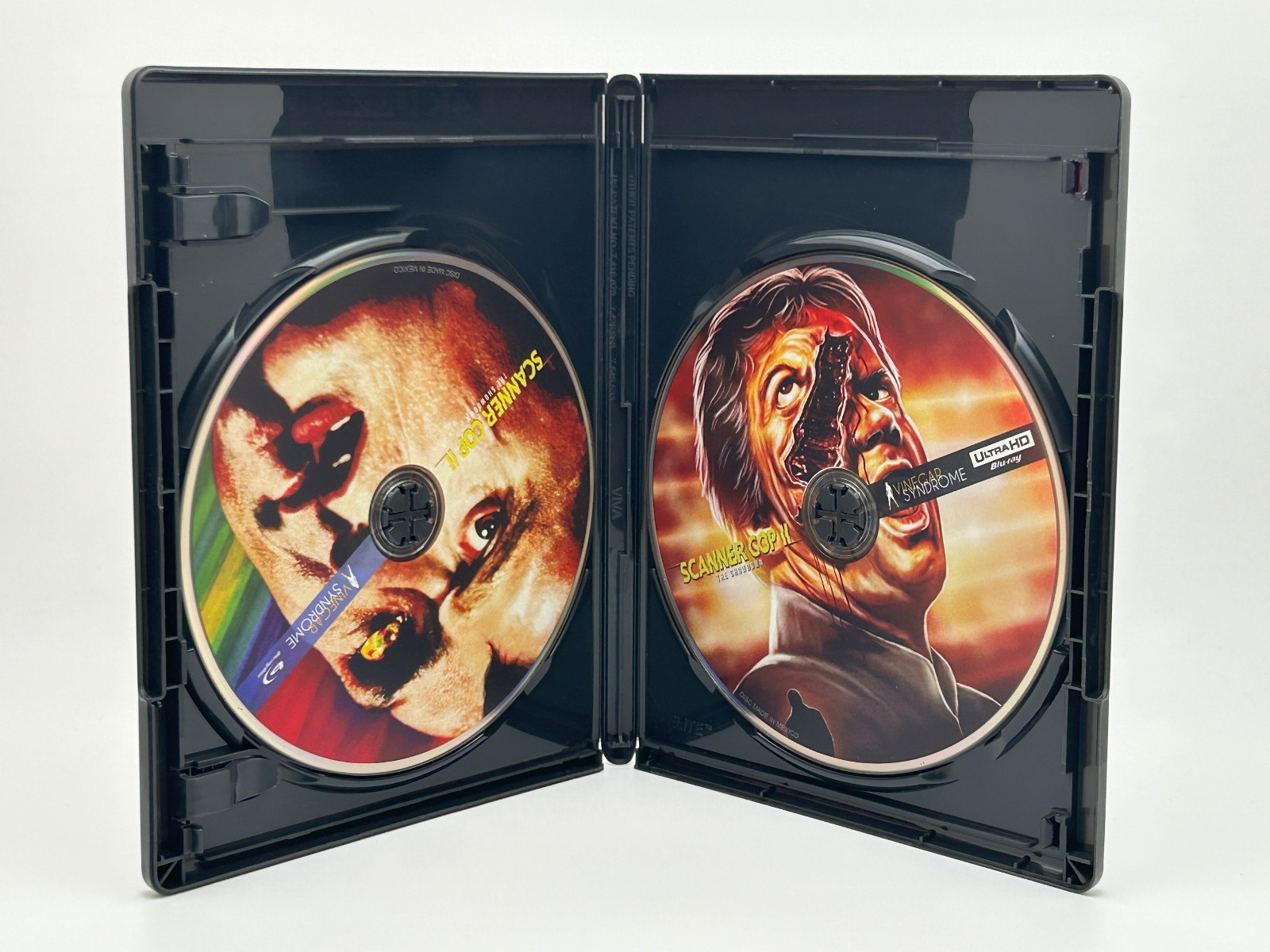 Scanner Cop I & II 4K UHD w/ Slipbox + Slipcovers Vinegar Syndrome Horror