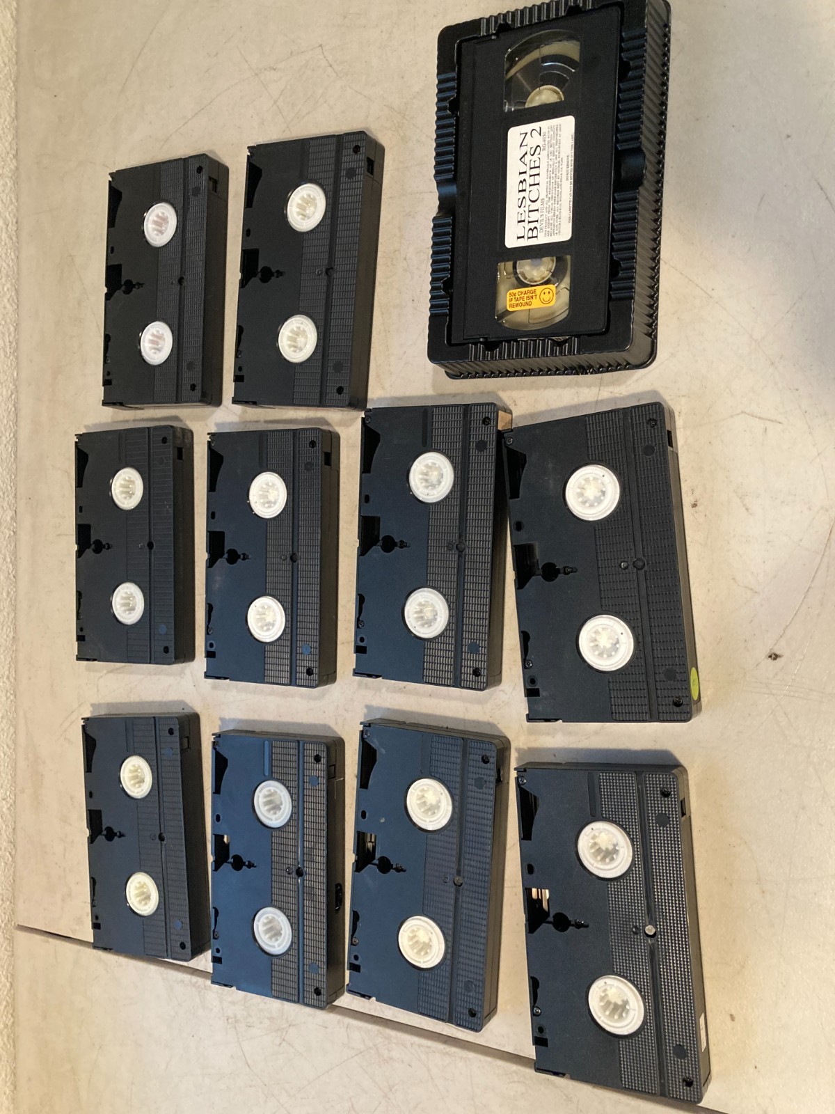 Lot of 11 Vintage Adult VHS Video Tapes Mixed Titles