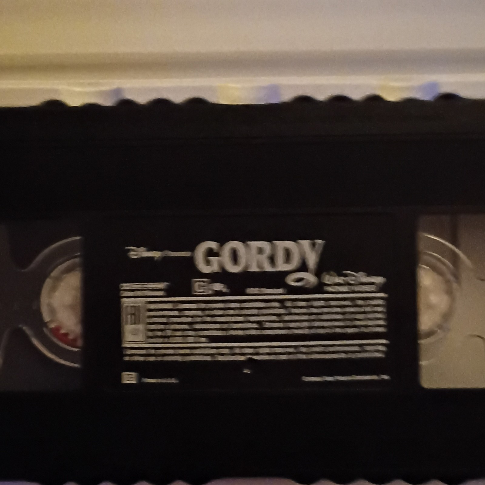 Disney Gordy VHS 1994 NTSC Full Screen CC Hi-Fi Stereo G Family Live-Action