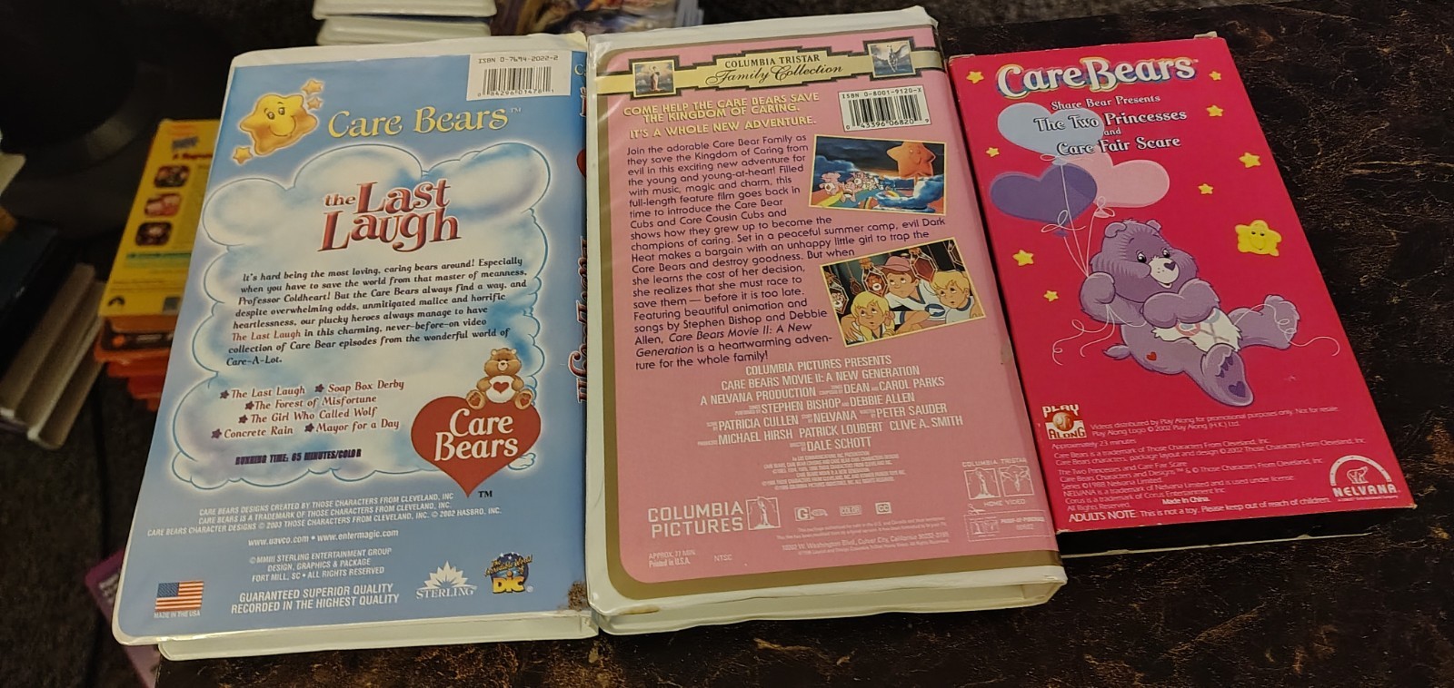 The Care Bears Movie Lot of 4 Vhs magical adventures Care Bear Adventures