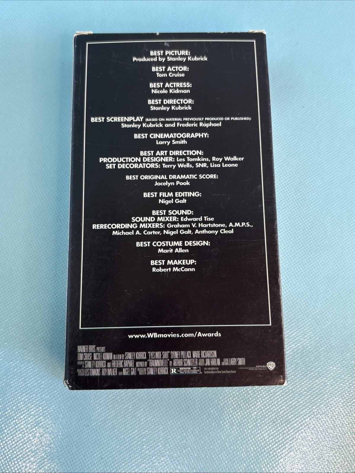 Eyes Wide Shut VHS Academy Screener FYC Cruise Kidman Stanley Kubrick