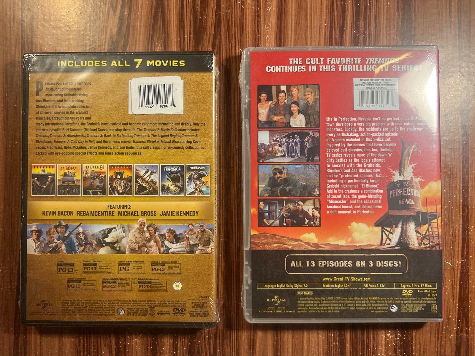 Tremors 7-Movie Collection Complete TV Series DVD 1 2 3 4 5 6 7 Horror Movie Lot