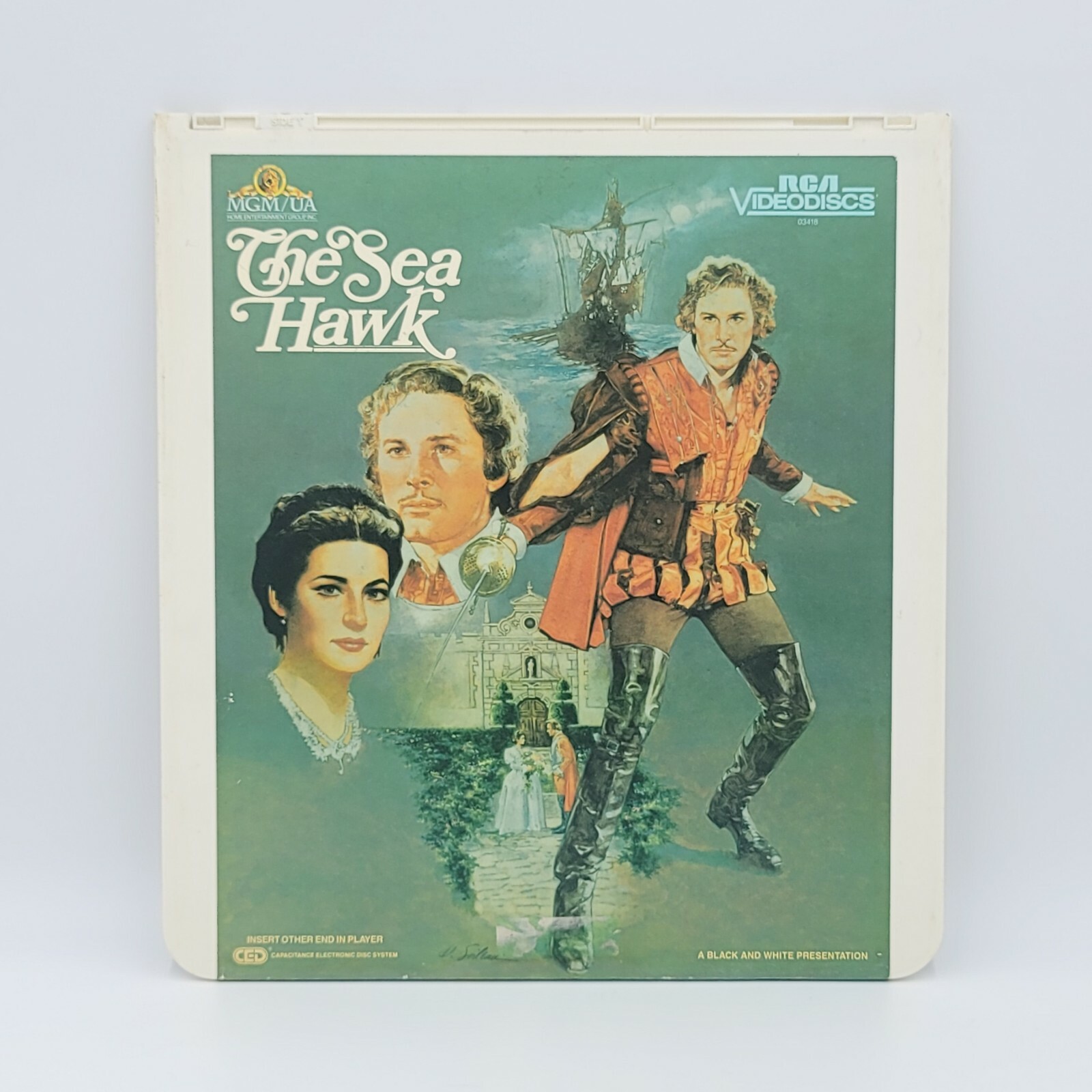 The Sea Hawk CED RCA Videodisc 1940 Errol Flynn Brenda Marshall Claude Rains