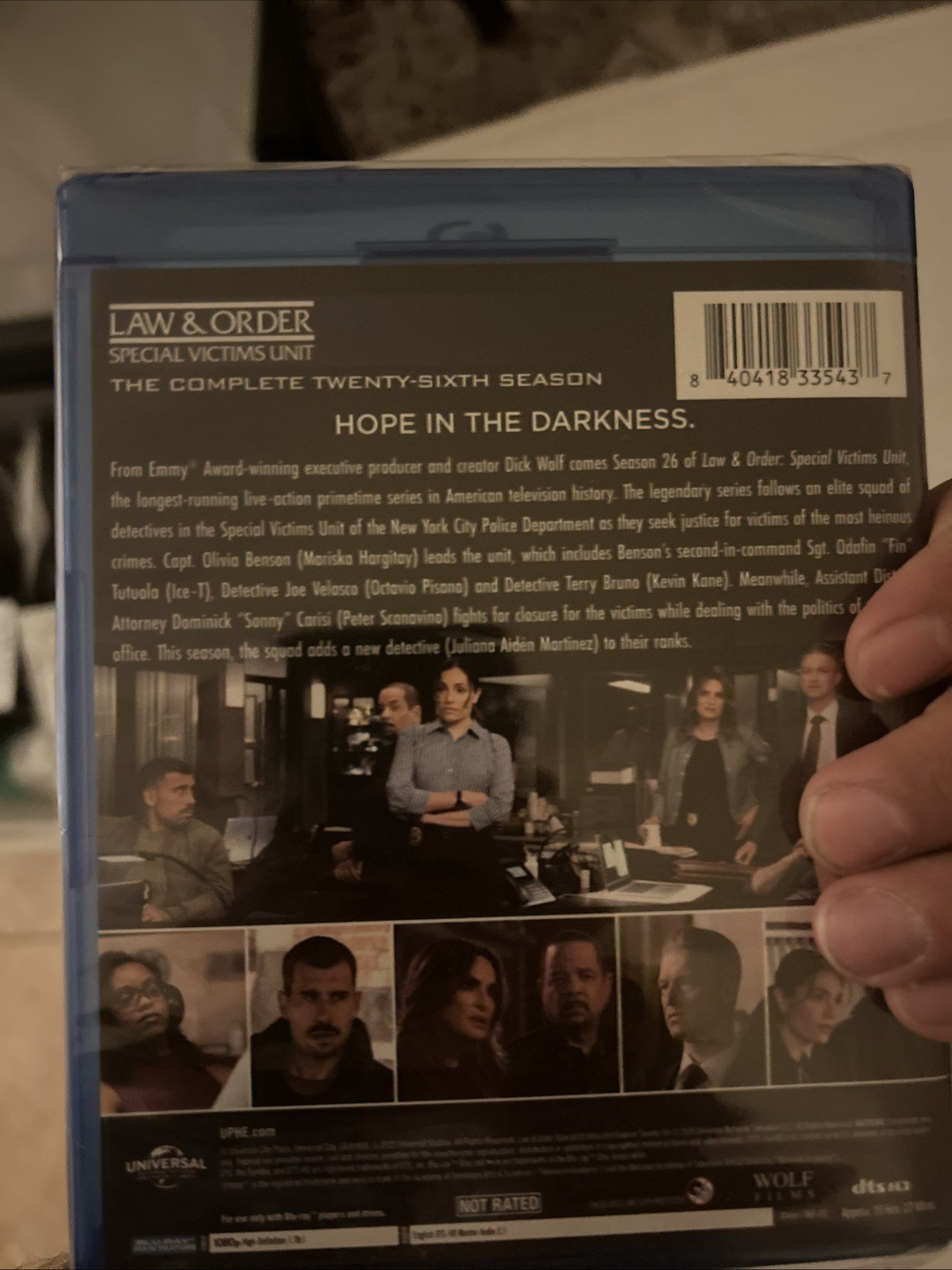 Law & Order: Special Victims Unit: Season 26 New Slight Tape Rip Bottom Blu Ray