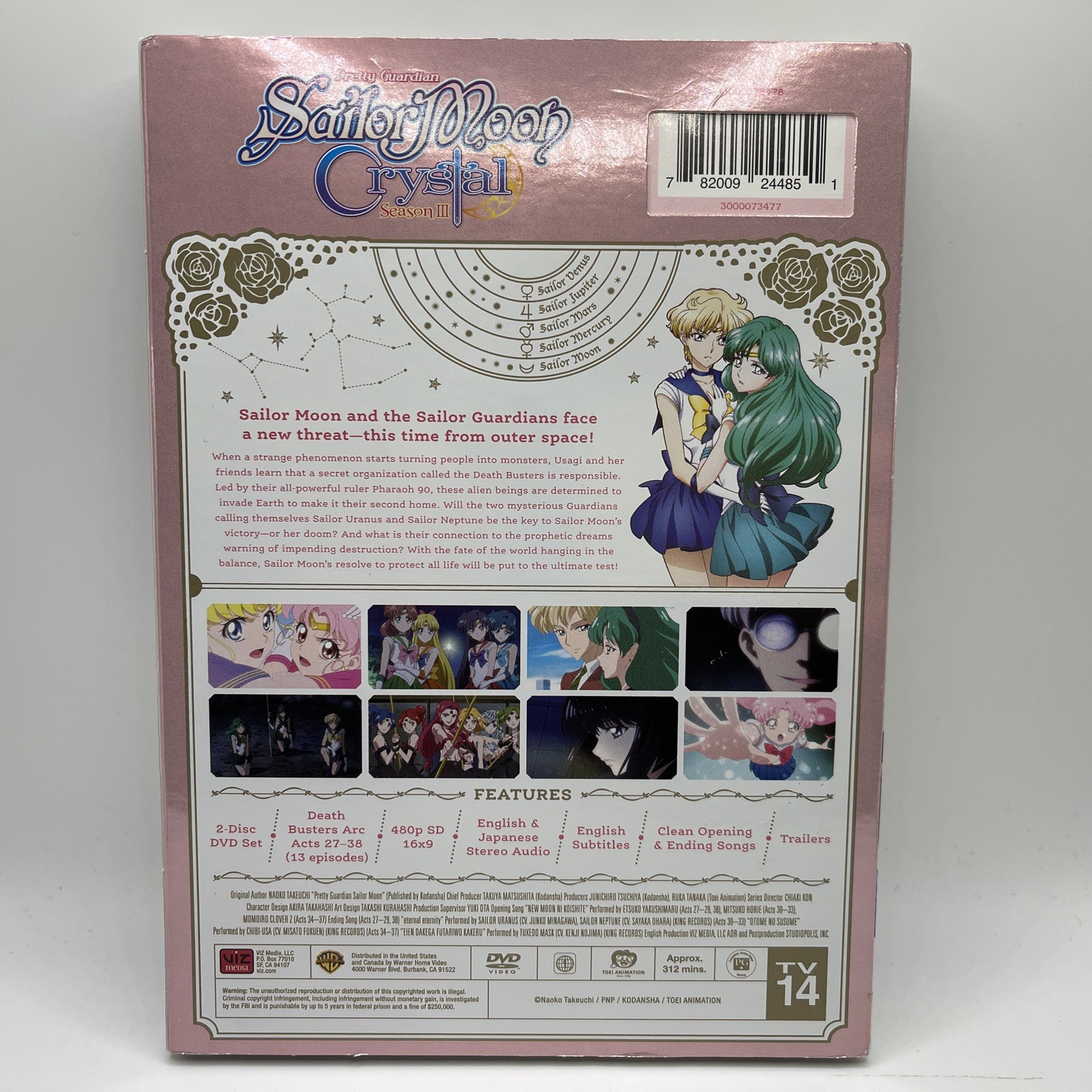 SAILOR MOON CRYSTAL: Season 3 (DVD, Pretty Guardian, TOEI Animation, 2017)