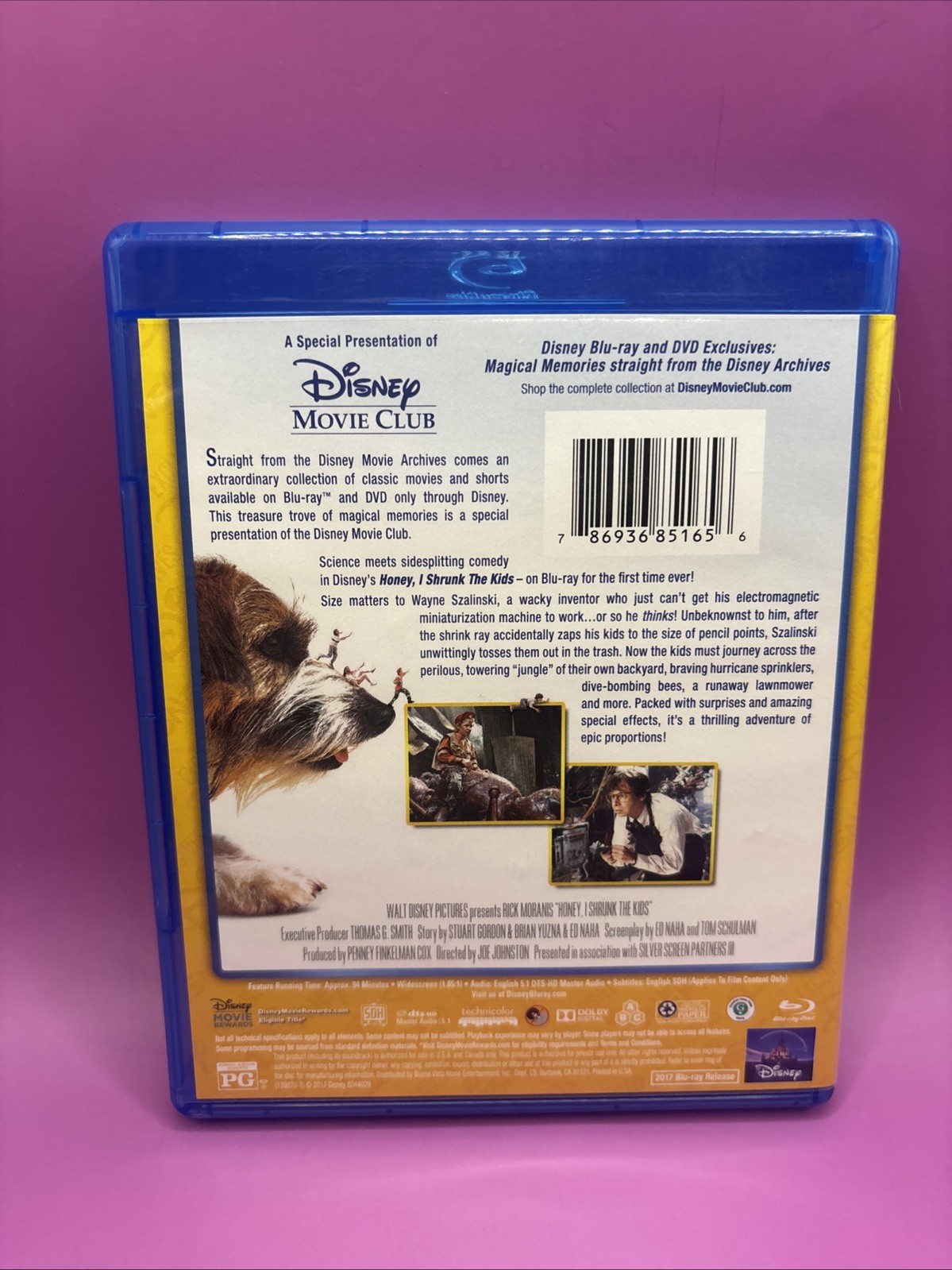 Disney Honey I Shrunk The Kids Blu-Ray DMC Exclusive Rare OOP Rick Moranis