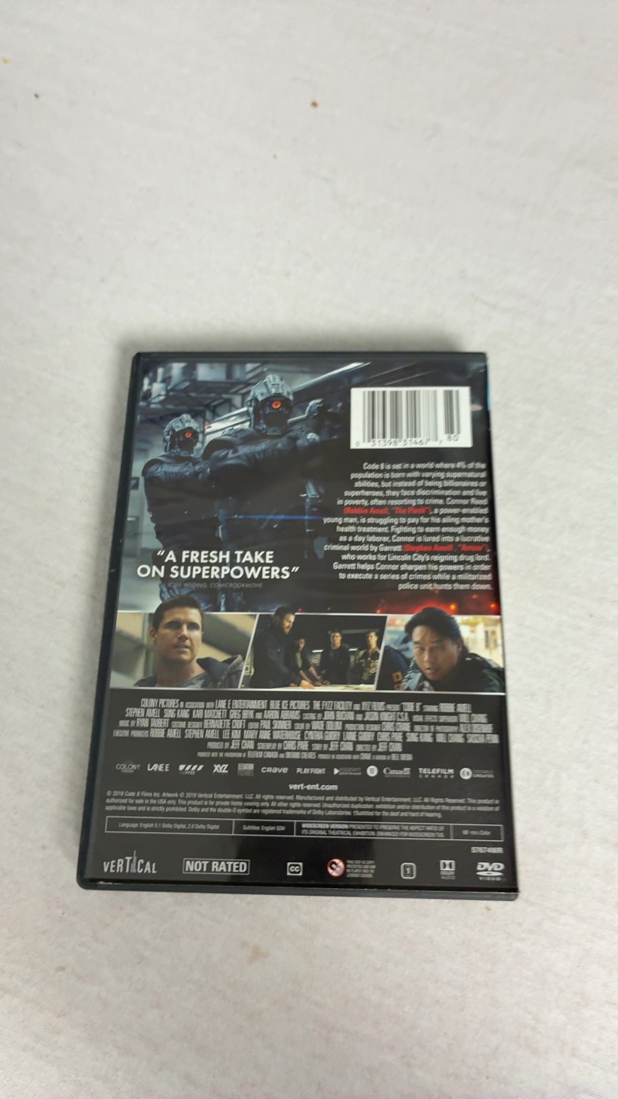 Vertical Ent Code 8 DVD Jeff Chan Kari Matchett **Save up to 45%**