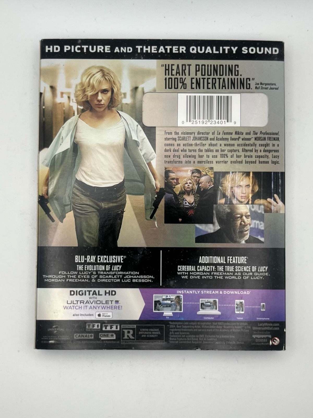 Lucy Blu-ray + DVD 2-Disc Set) Scarlett Johansson, Morgan Freeman