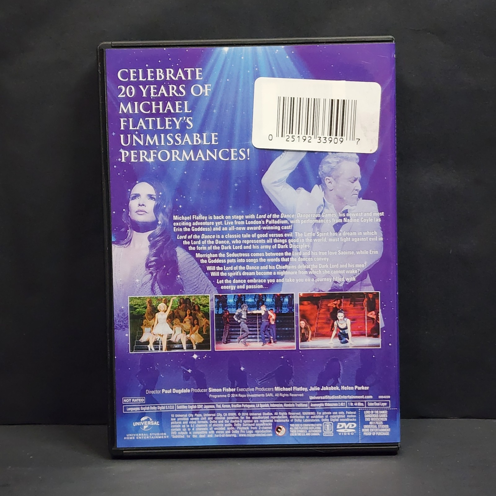 Michael Flatley Lord of the Dance Dangerous Games DVD Live London’s Palladium