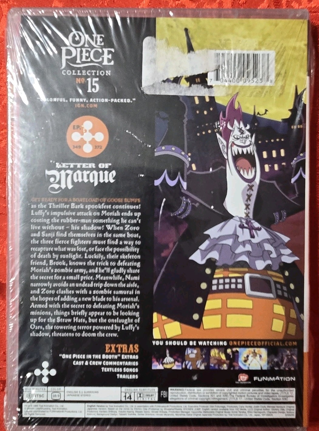 One Piece: Collection 15 DVD Uncut Shonen Jump New Factory Sealed SEEPHOTO 0Ship