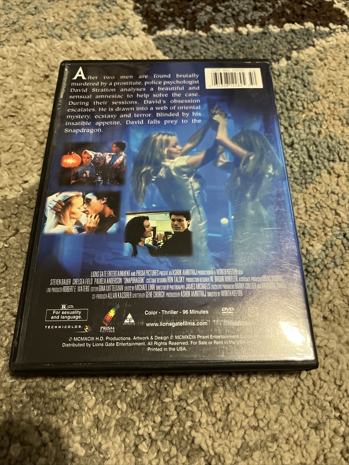 Snapdragon (DVD, 2004) Steven Bauer, Chelsea Field Steamy Sexy Mystery Flick