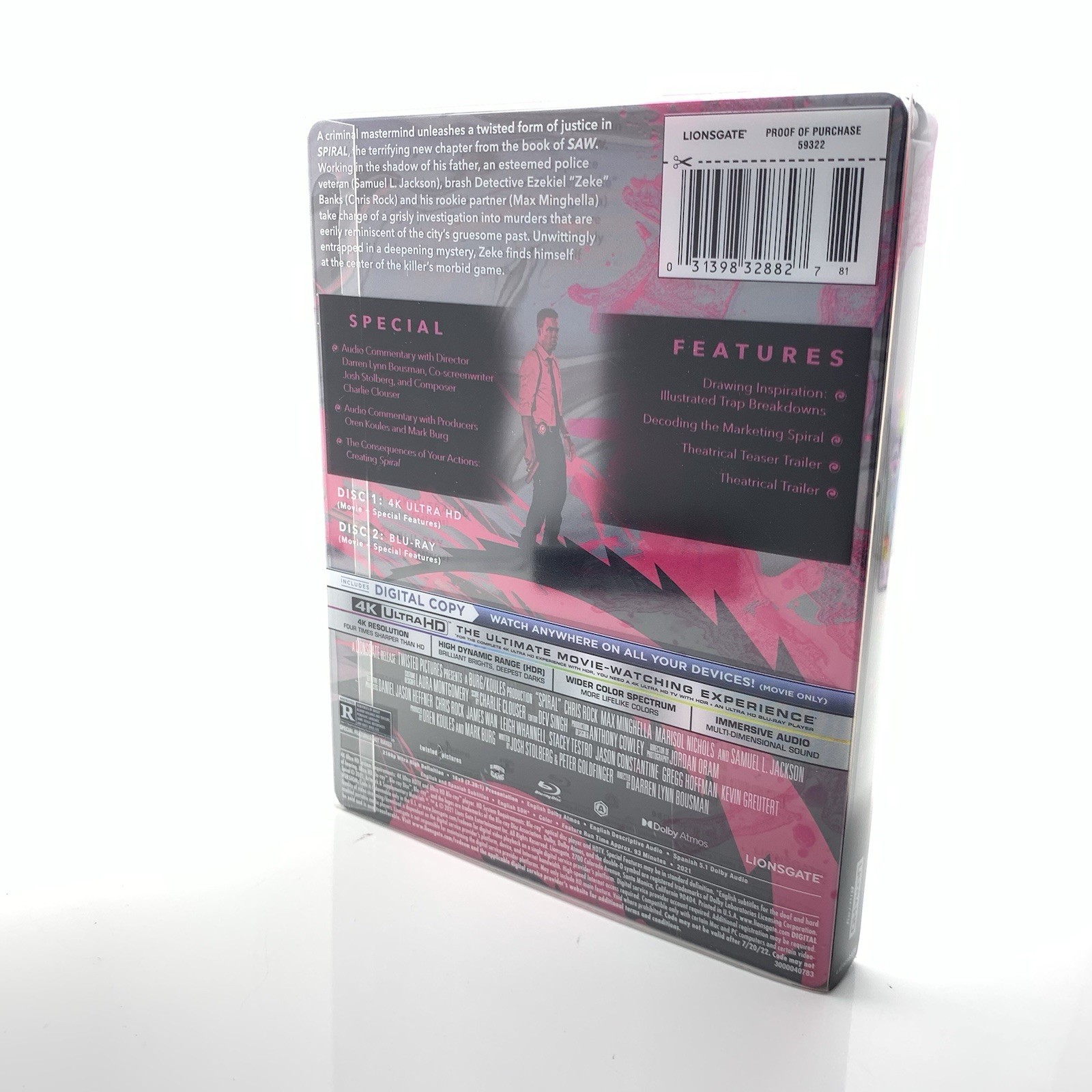 Spiral 4K Ultra HD + Blu-ray + Digital Steelbook Edition Book of SAW Chris Rock