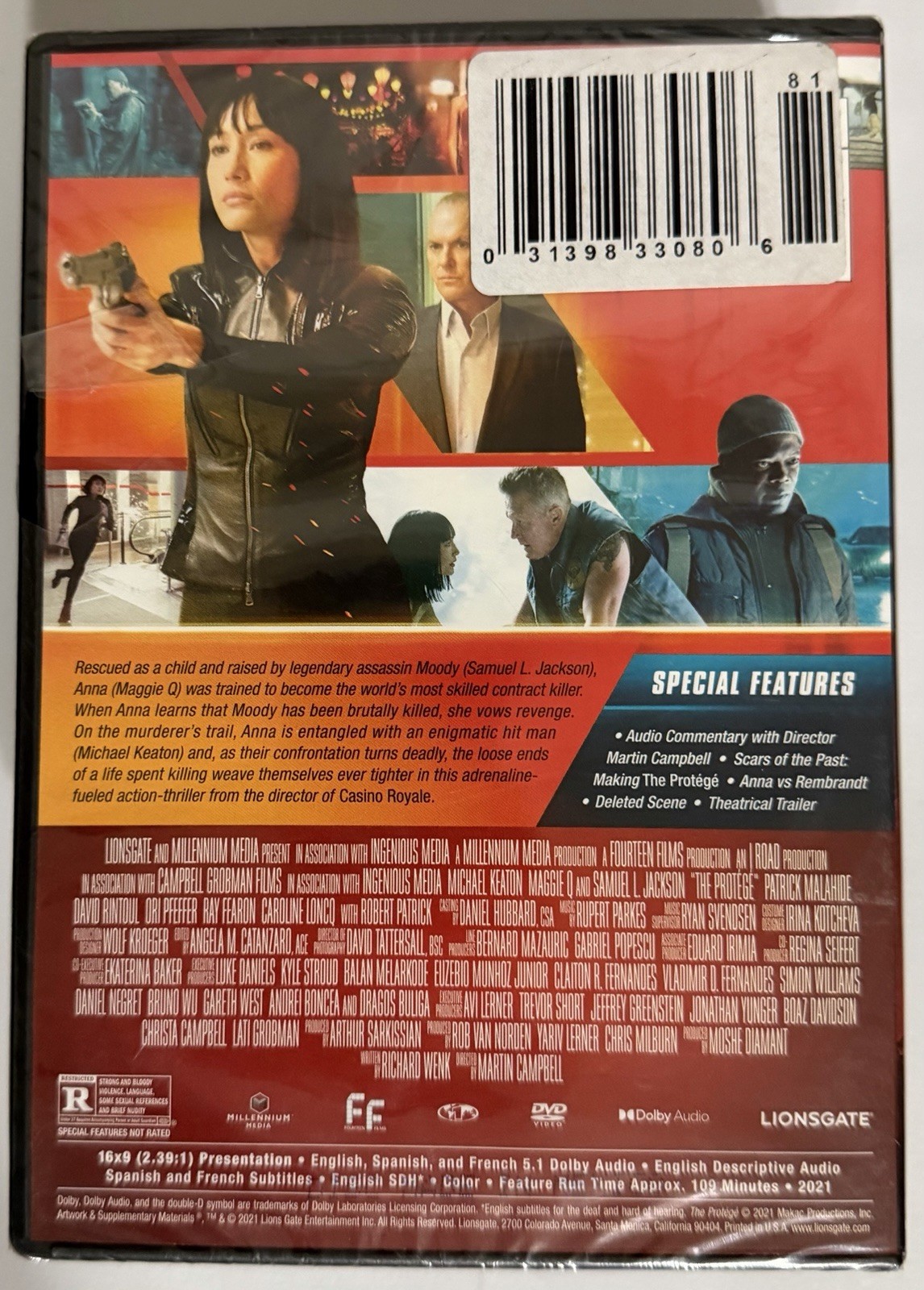 The Protege Drama Action DVD Movie Film | Maggie Q Michael Keaton Samuel L.